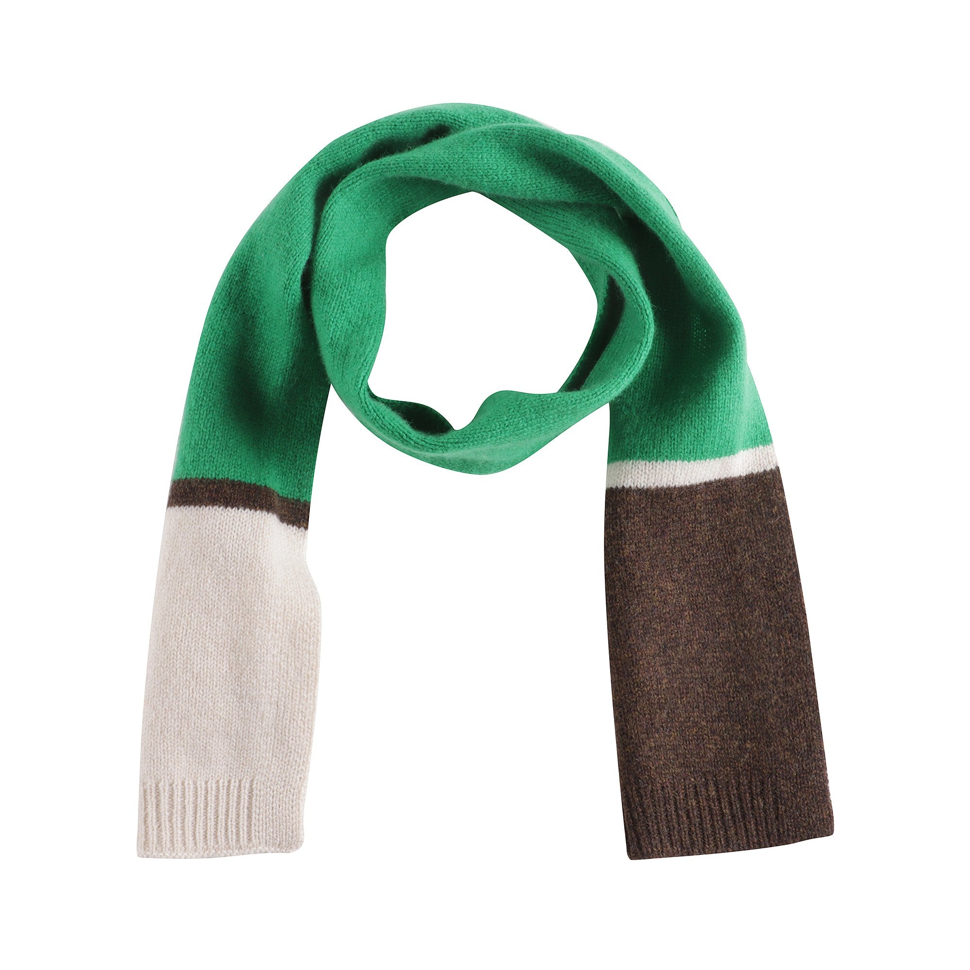 Boys & Girls Green Wool Scarf