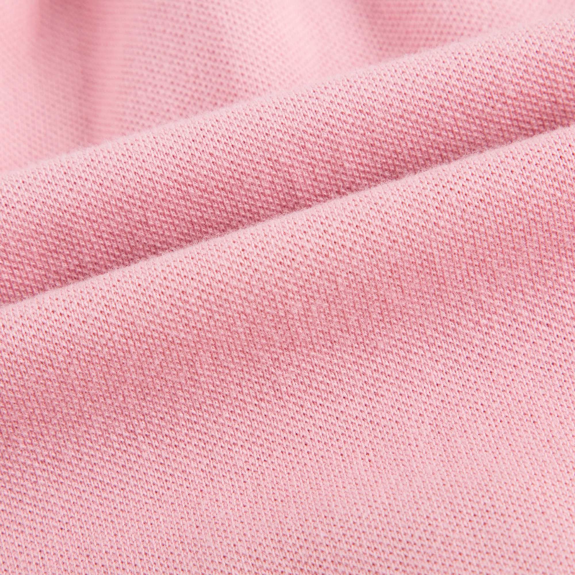 Baby Girls Pink Cotton Dress With Check Trim