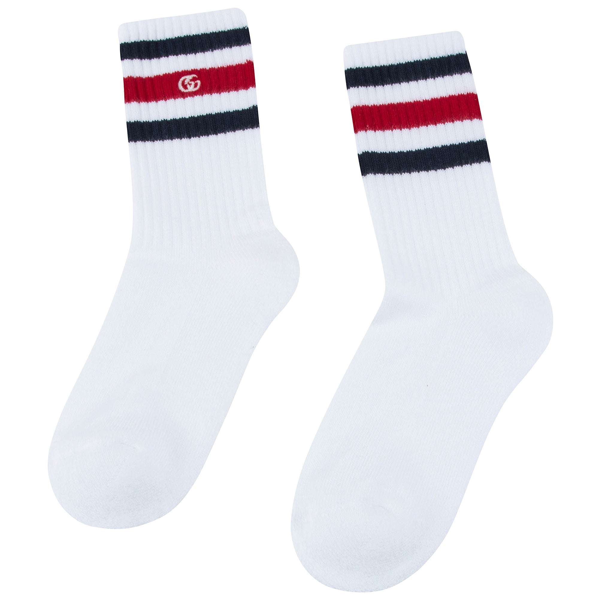 Girls & Boys White & Blue Socks