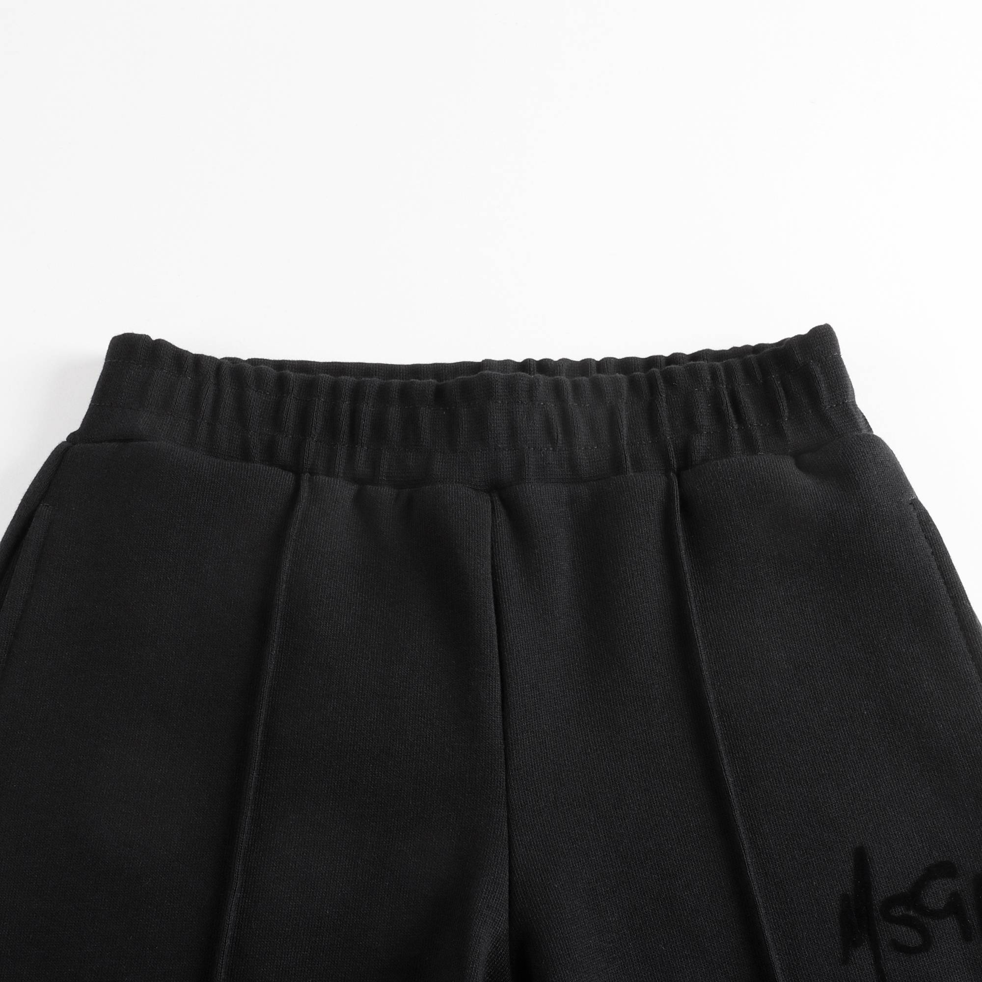 Girls Black Cotton Trousers