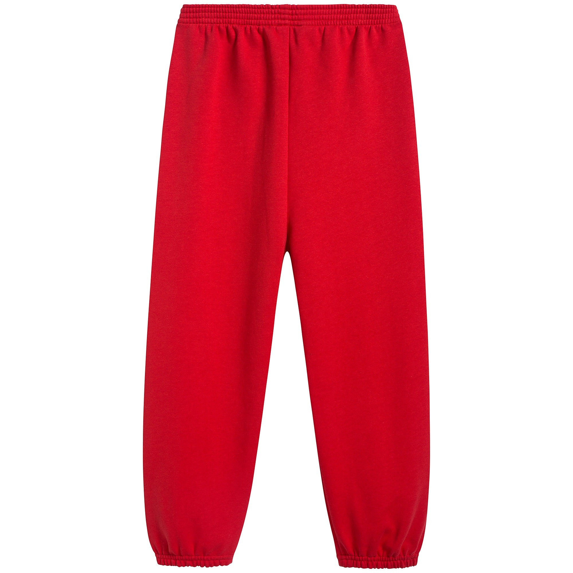 Boys & Girls Red Cotton Trousers