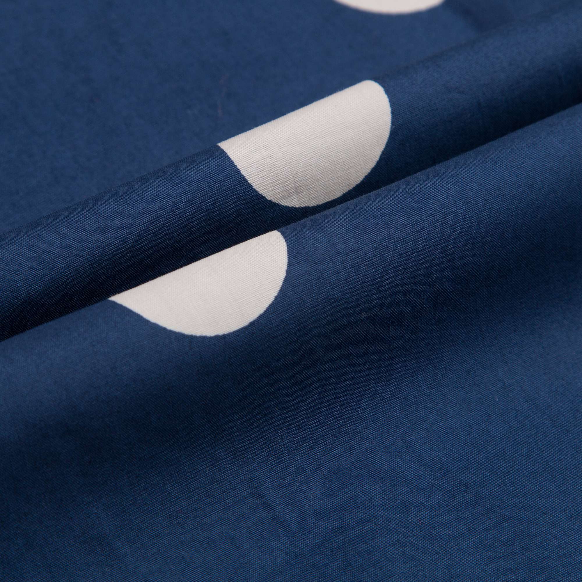 Girls Navy Dot Woven Sailor Organic Cotton Dress