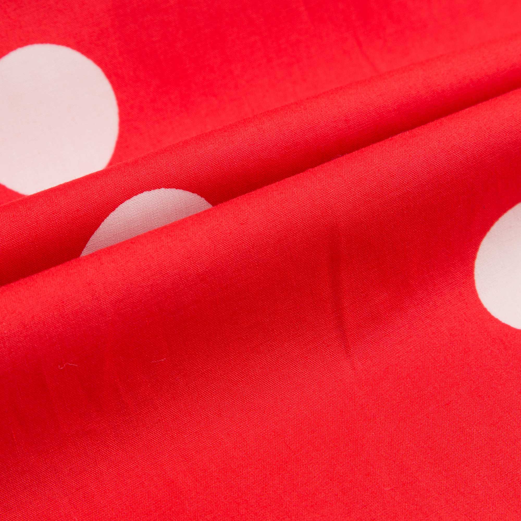 Girls Red Dot Woven Sailor Organic Cotton Dress