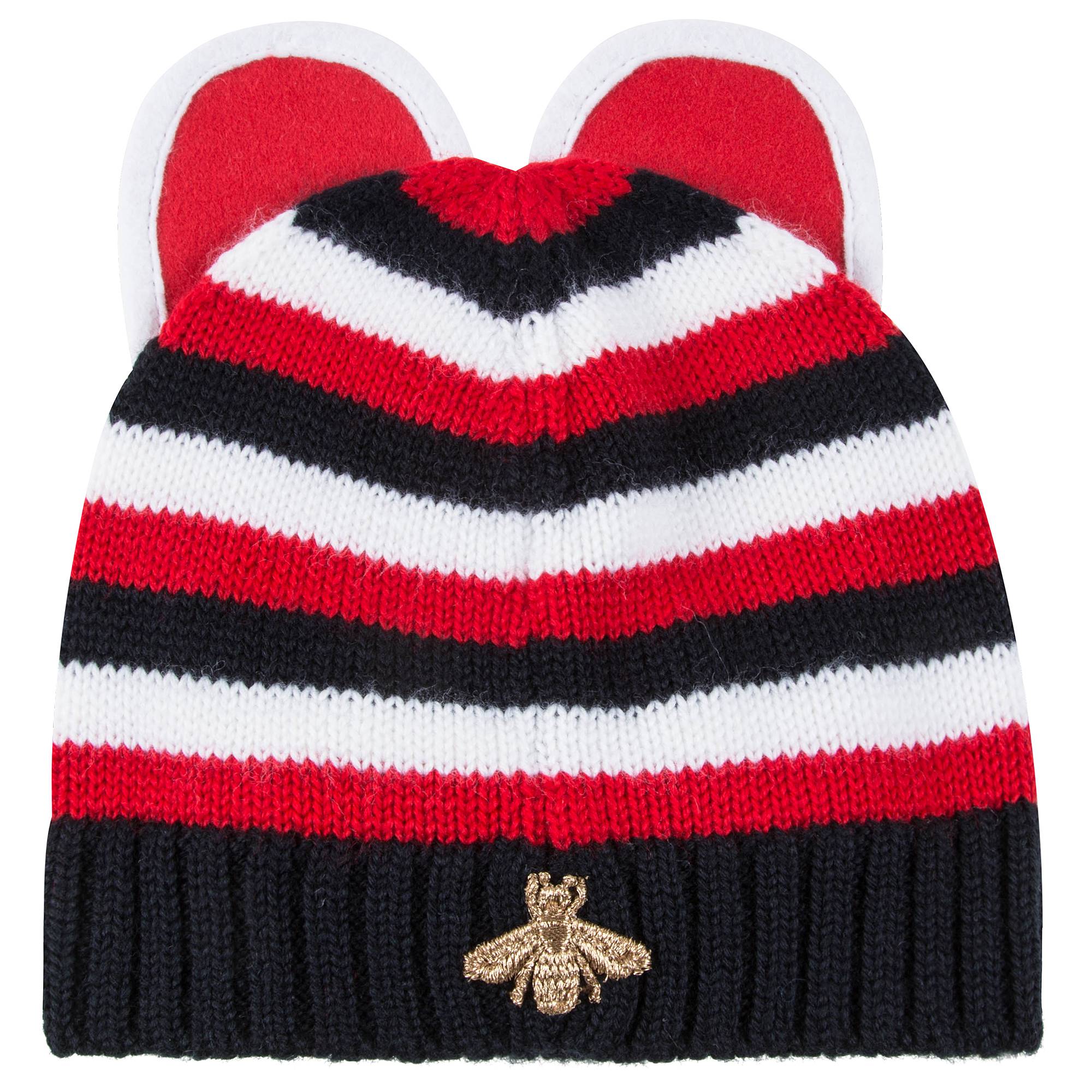 Baby Girls Red Wool Knitted  Hat