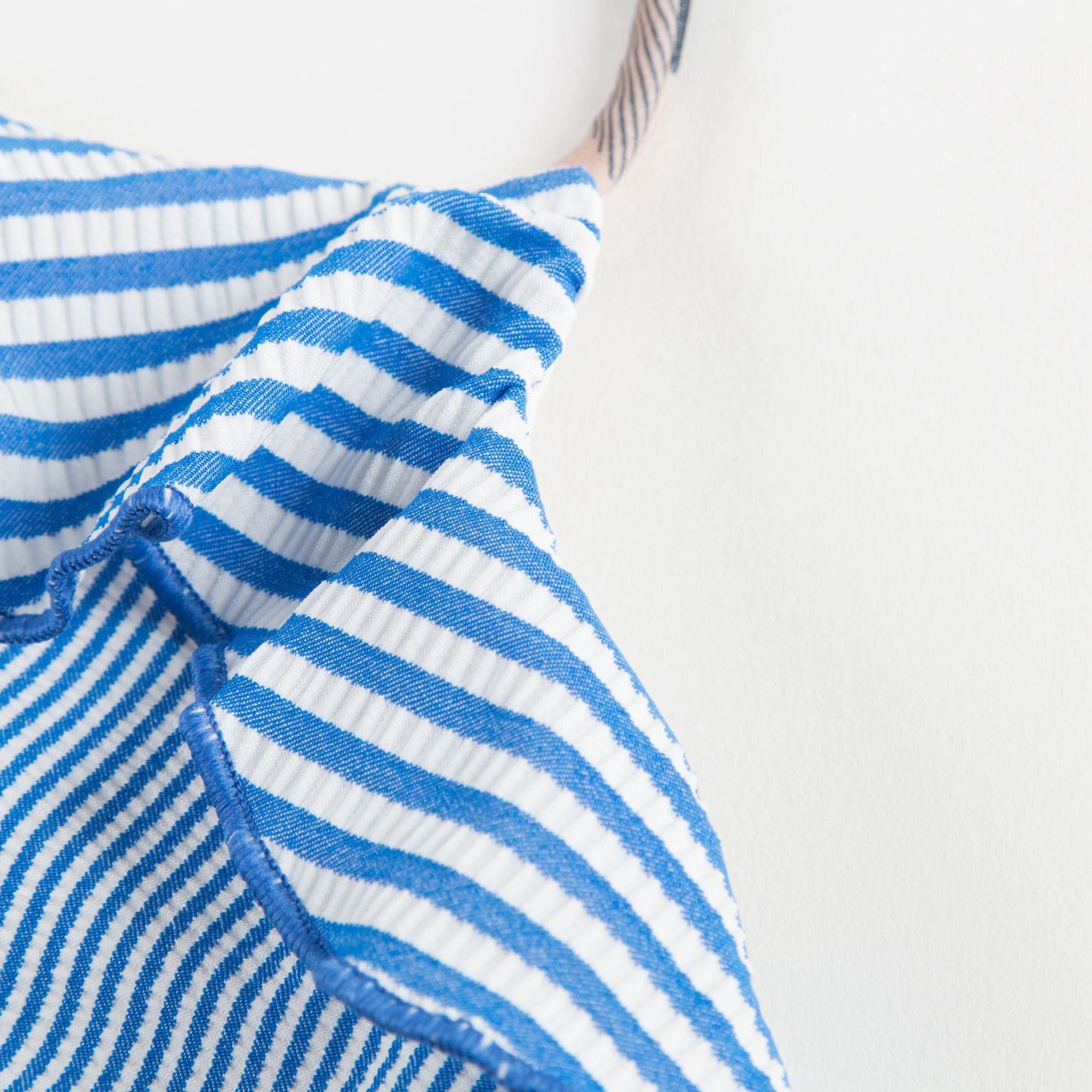 Girls Blue Striped Bikini