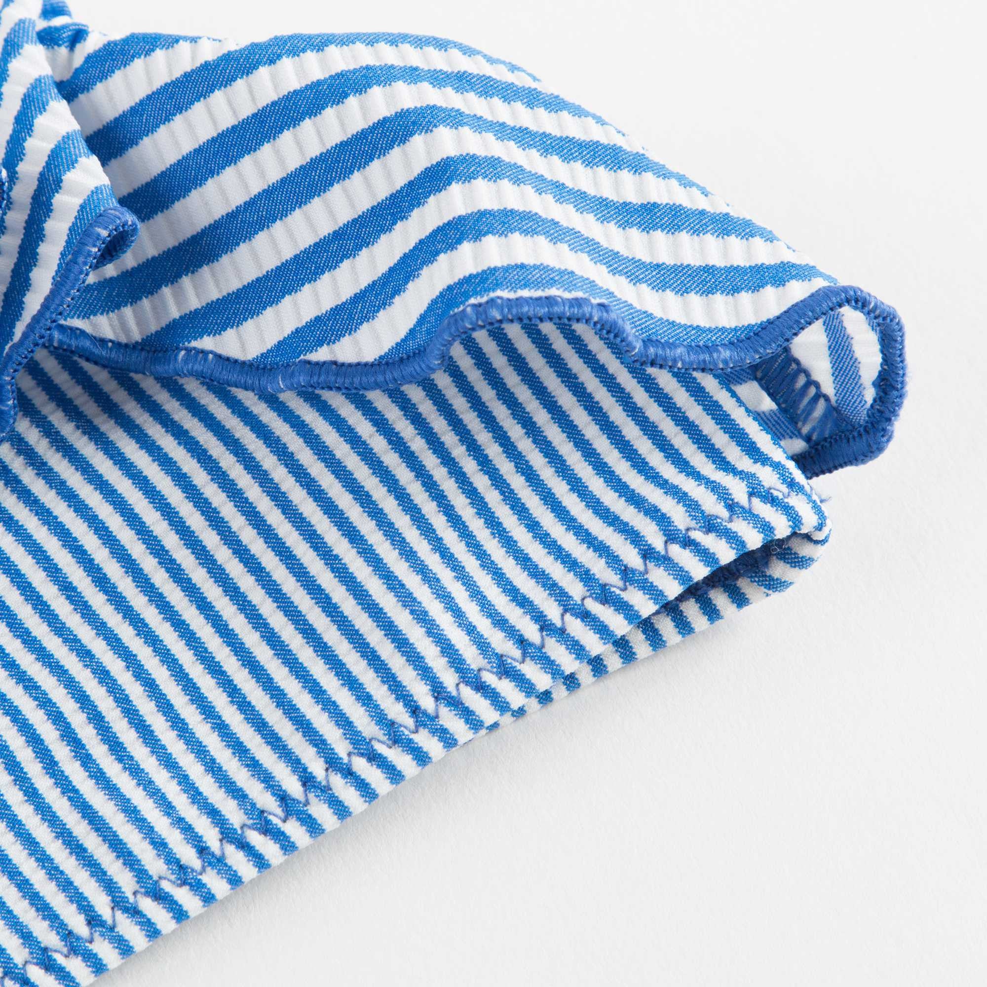 Girls Blue Striped Bikini