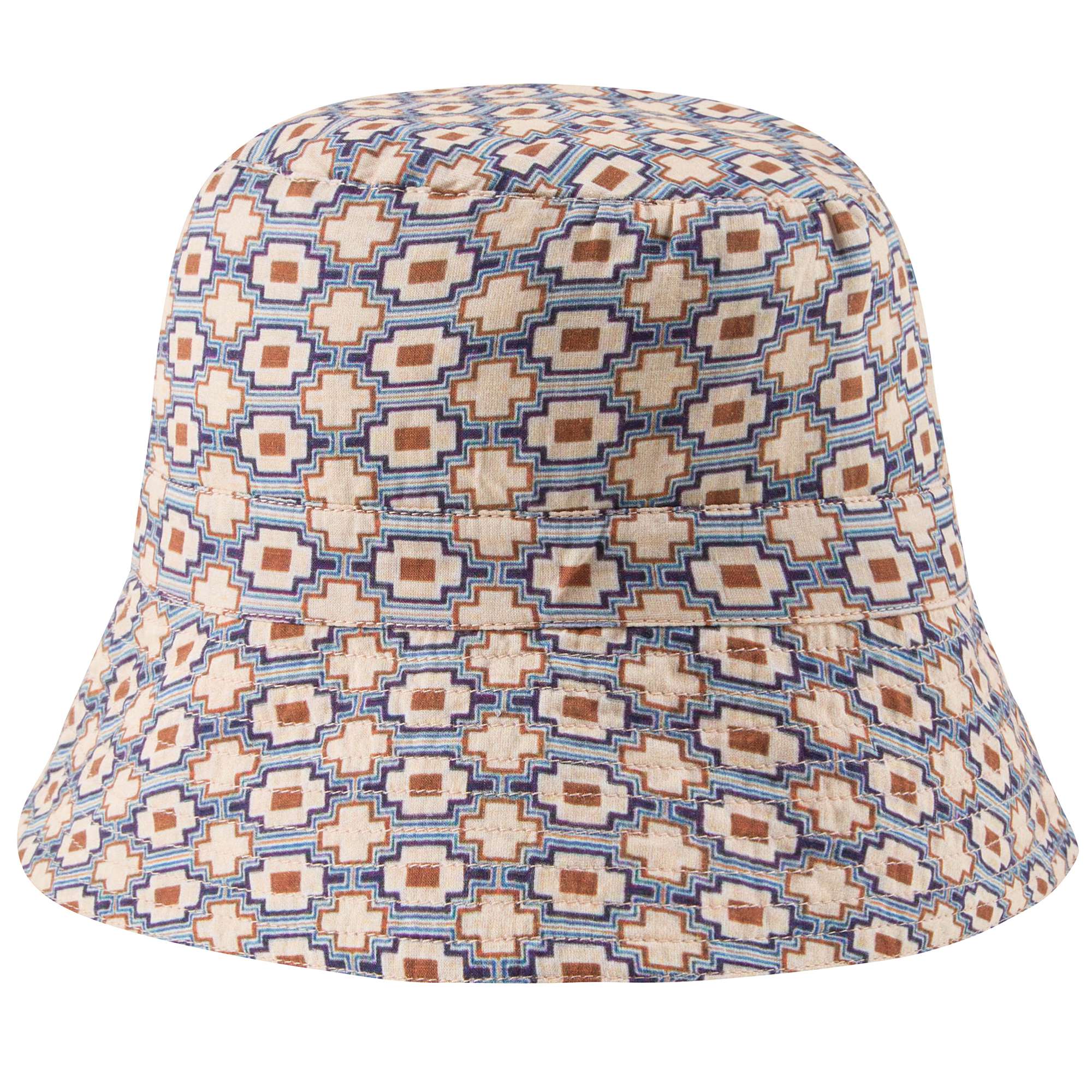 Boys Kaleido Blue Cotton Hat