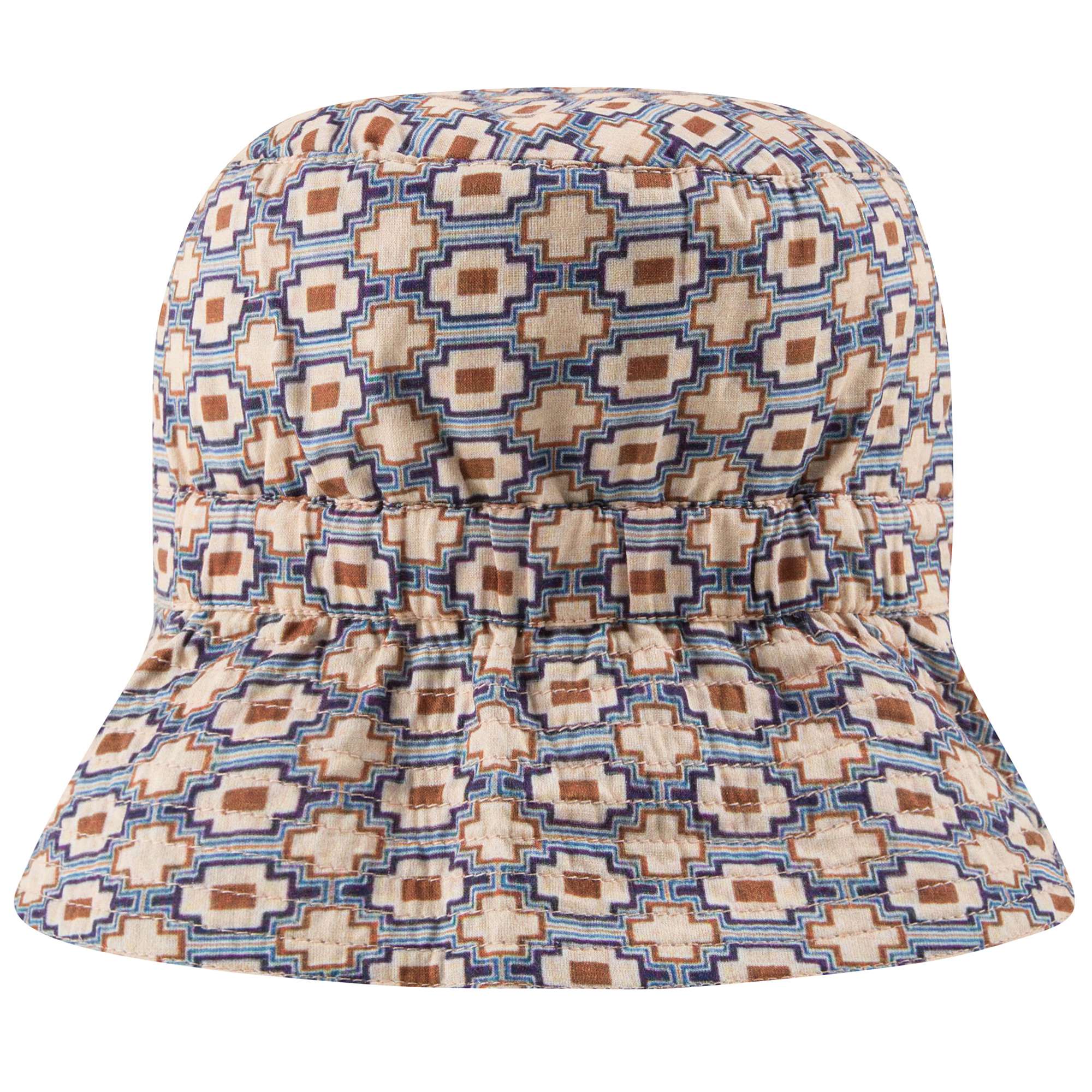 Boys Kaleido Blue Cotton Hat