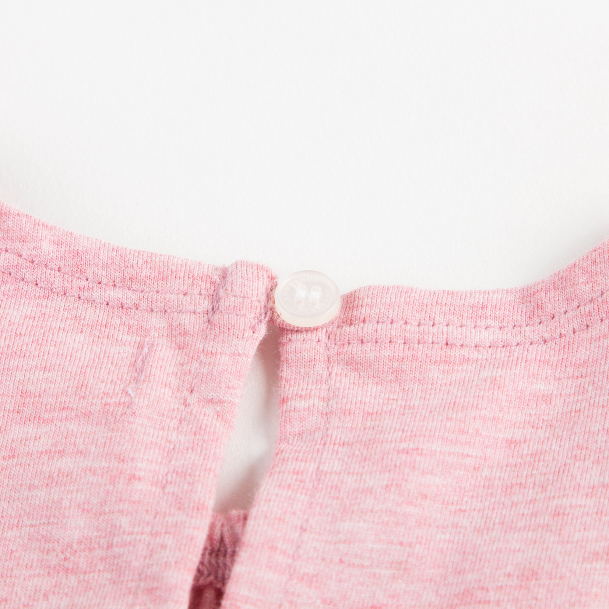Baby Girls Pink Cotton T-shirt With Check Trim
