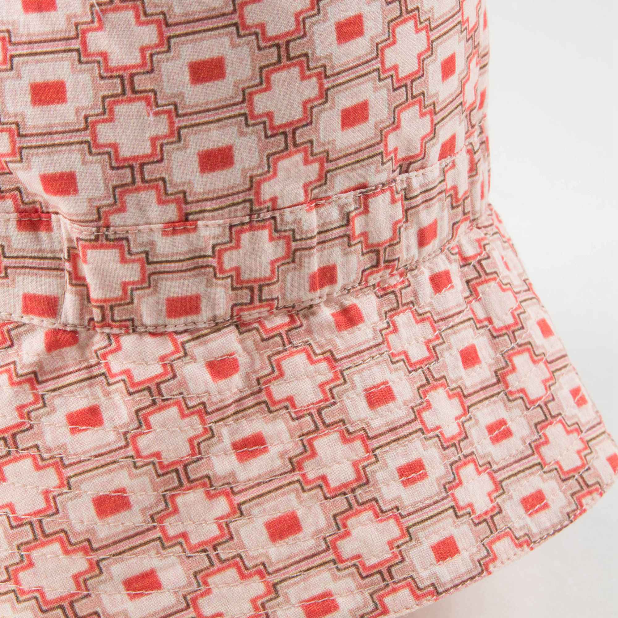Baby Kaleido Red Cotton Hat