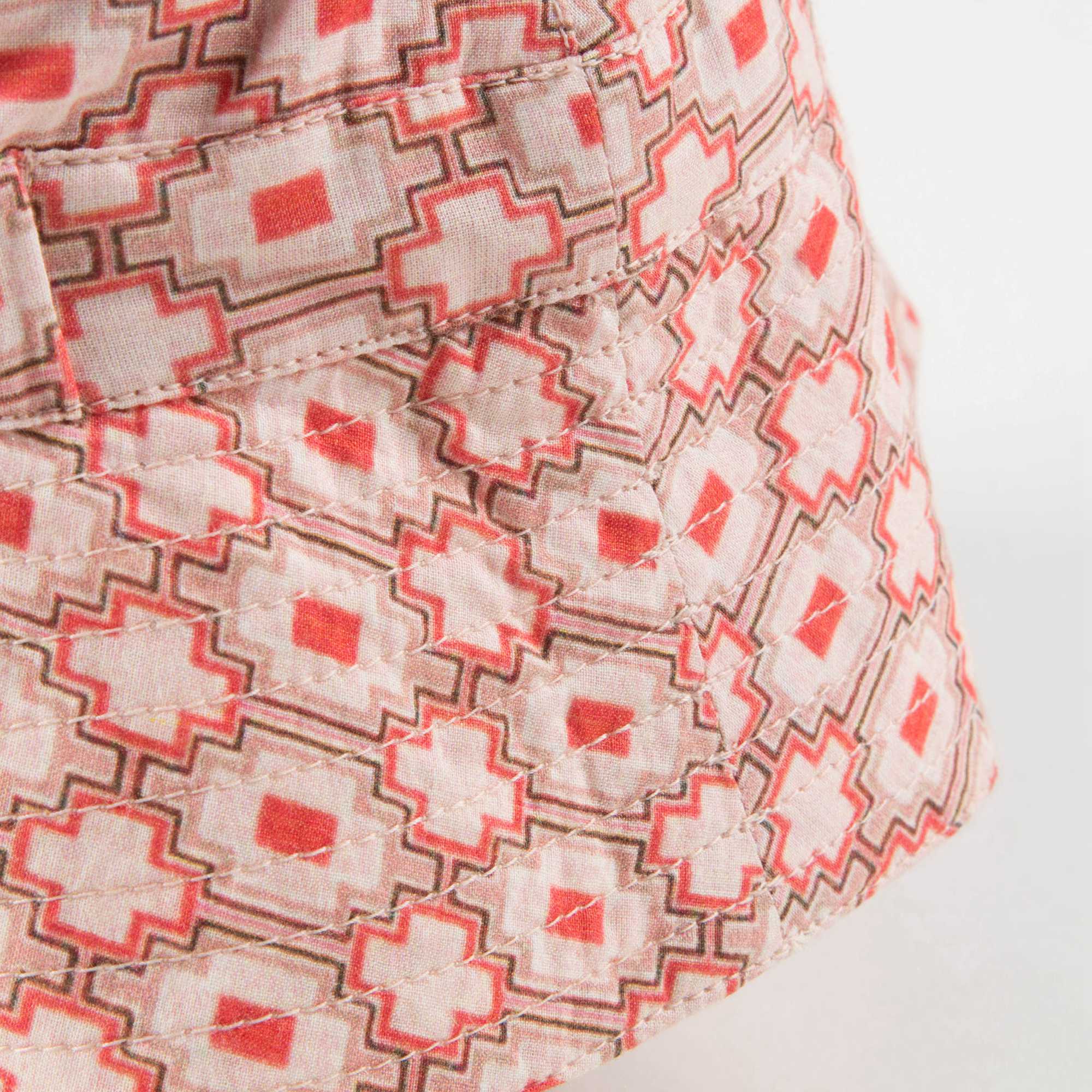 Baby Kaleido Red Cotton Hat