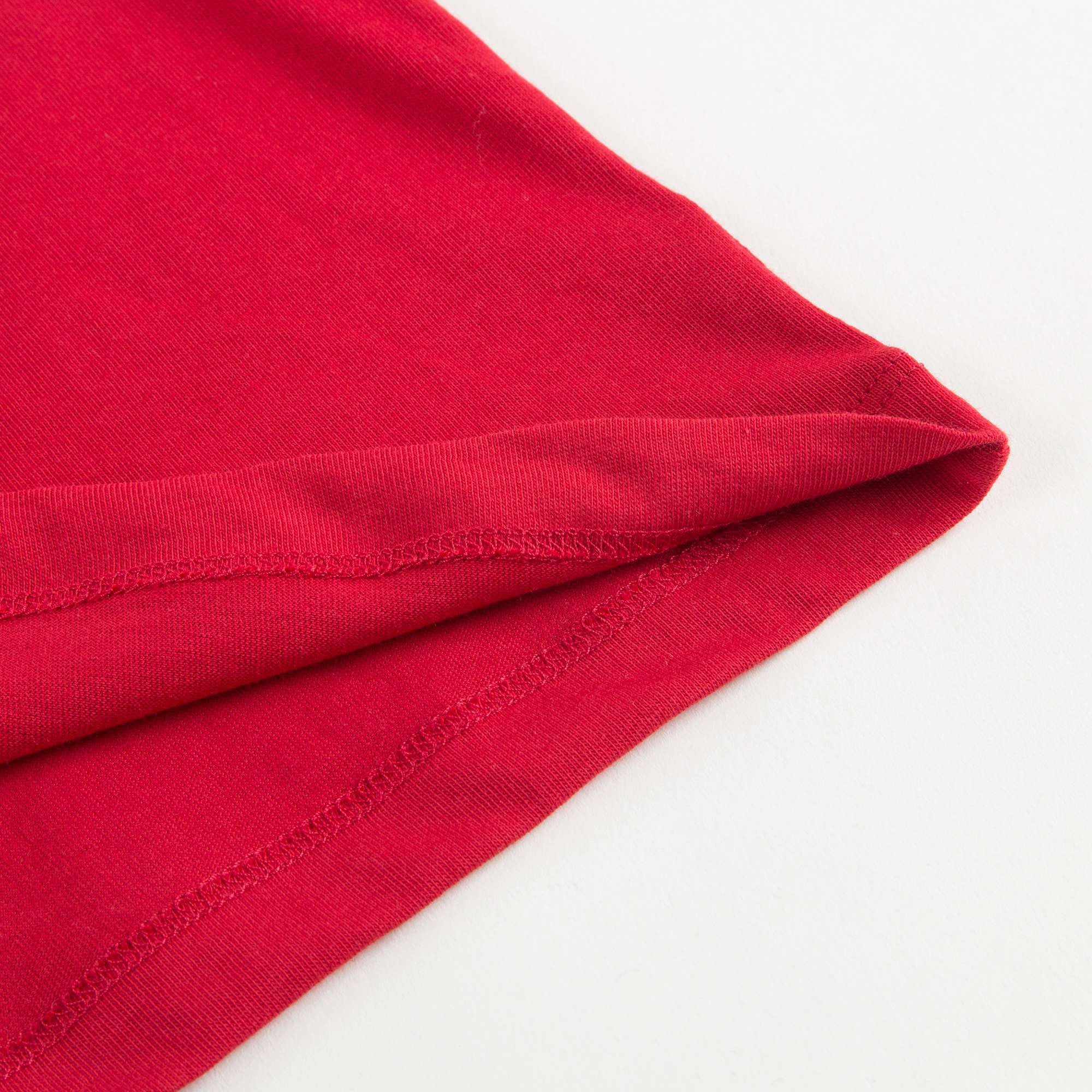 Boys Blue Cotton T-shirt With Check Trim