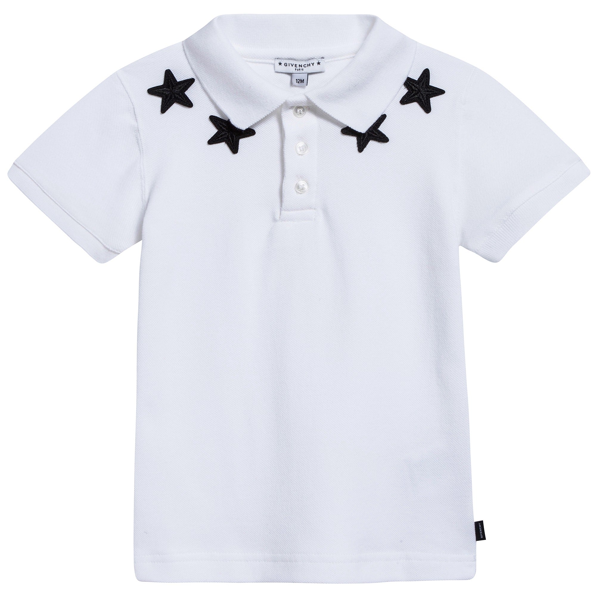 Baby Boys  White Viscose Polo Shirt