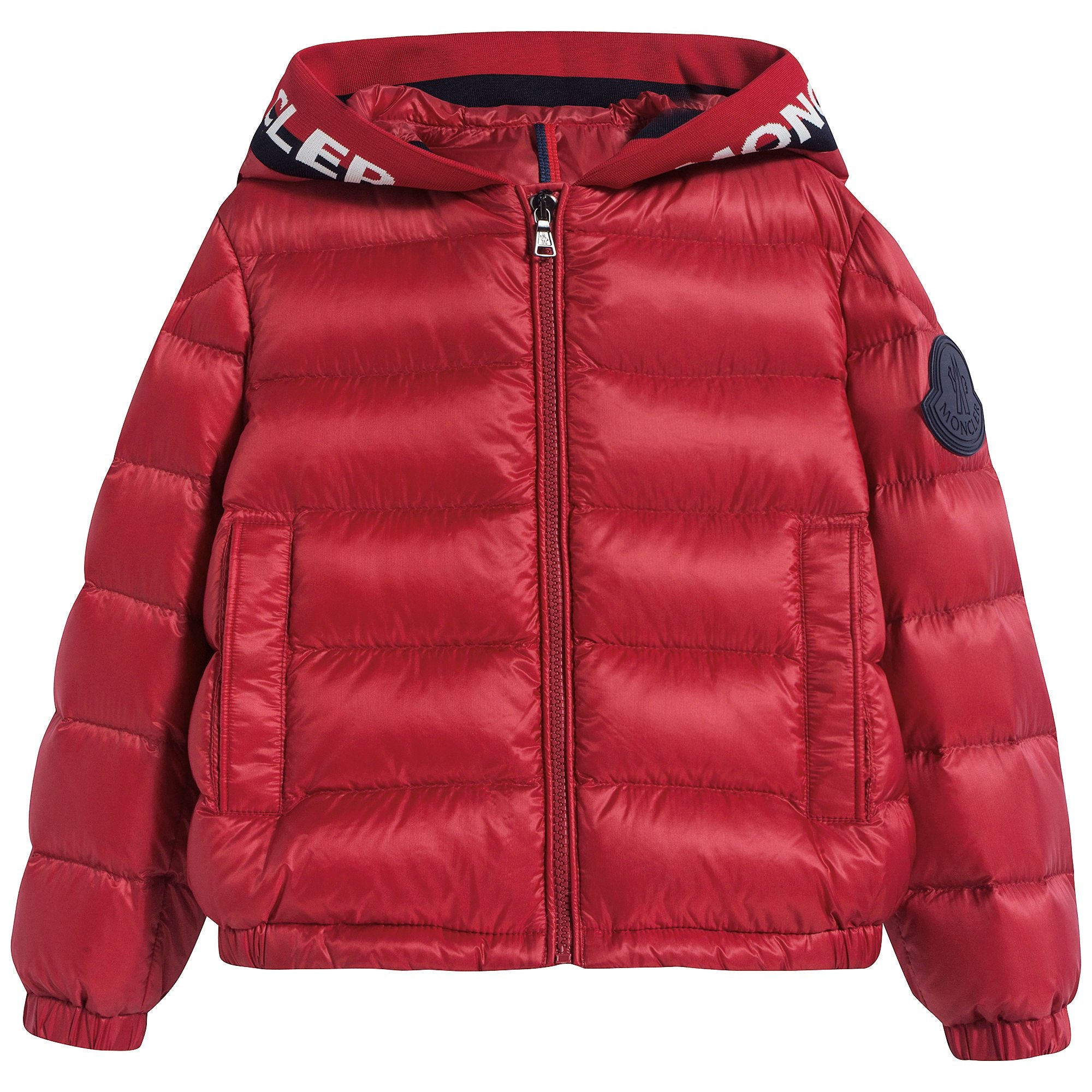 Baby Boys Red "BASS" Padded Down Coat