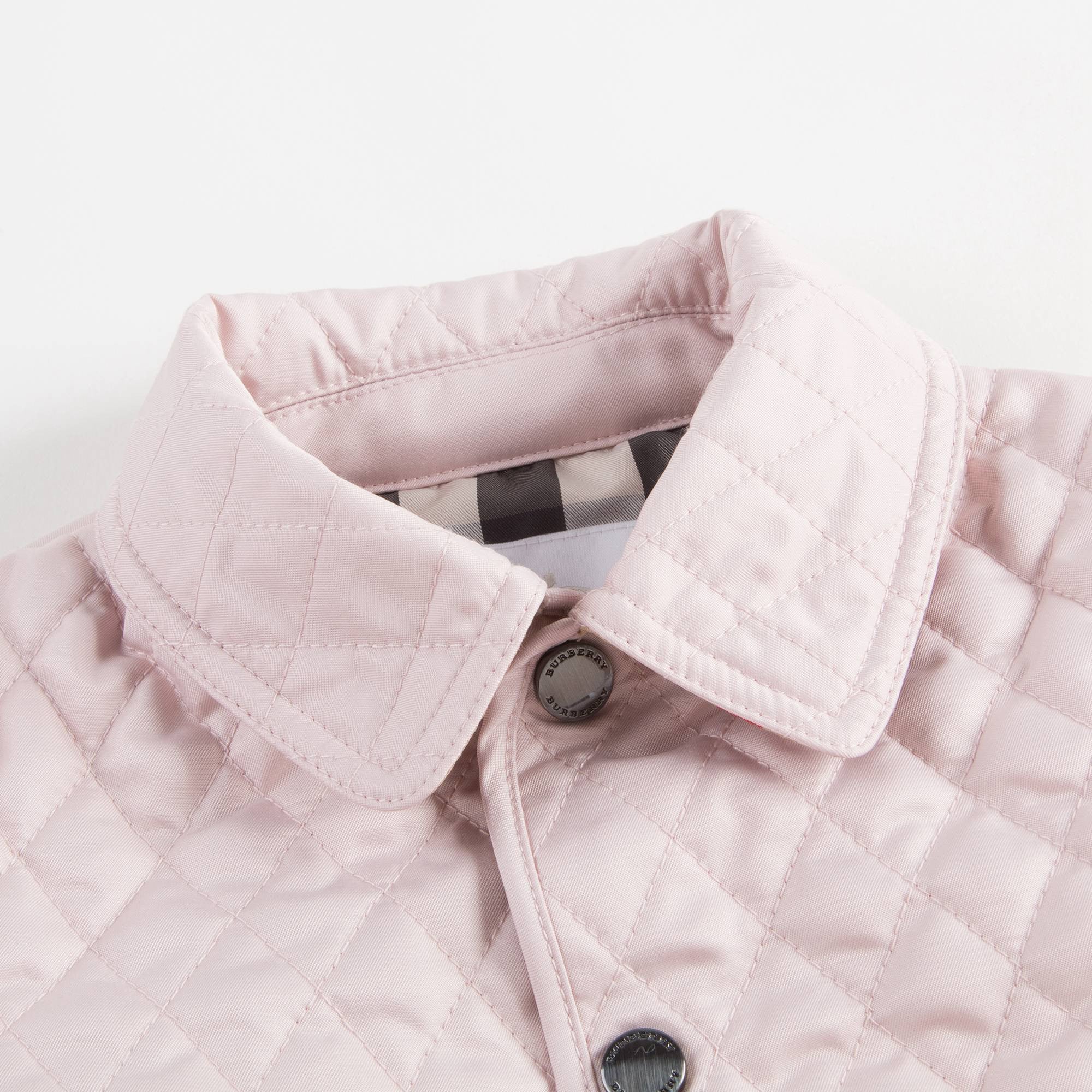 Baby Girls Pink Powder Pink Quilted Jacket