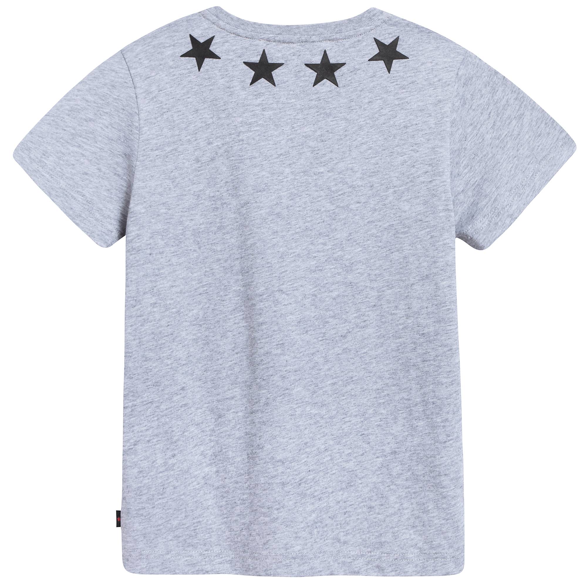 Boys Grey Cotton  "Star"  T-shirt