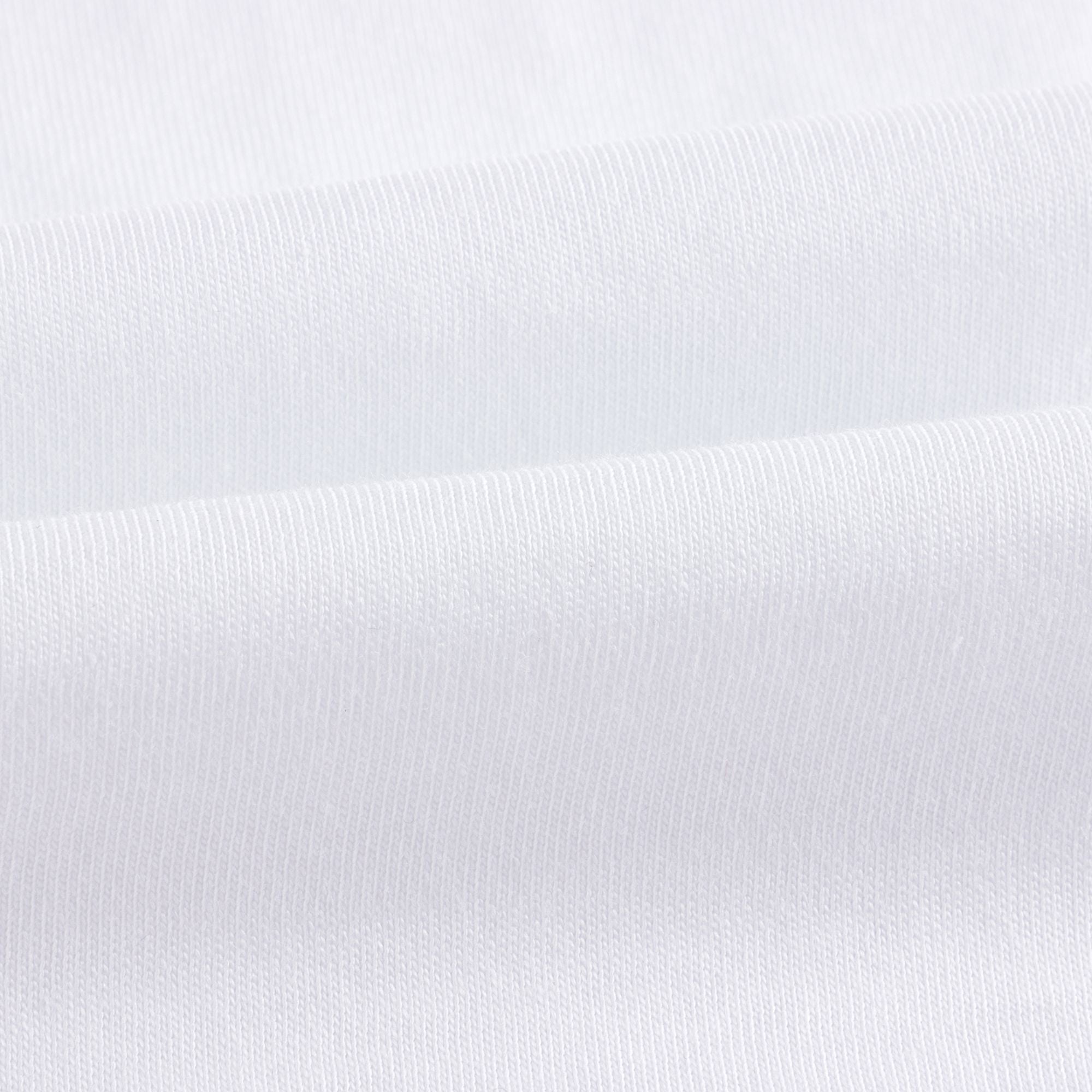 Girls White Glitter Logo Cotton T-Shirt