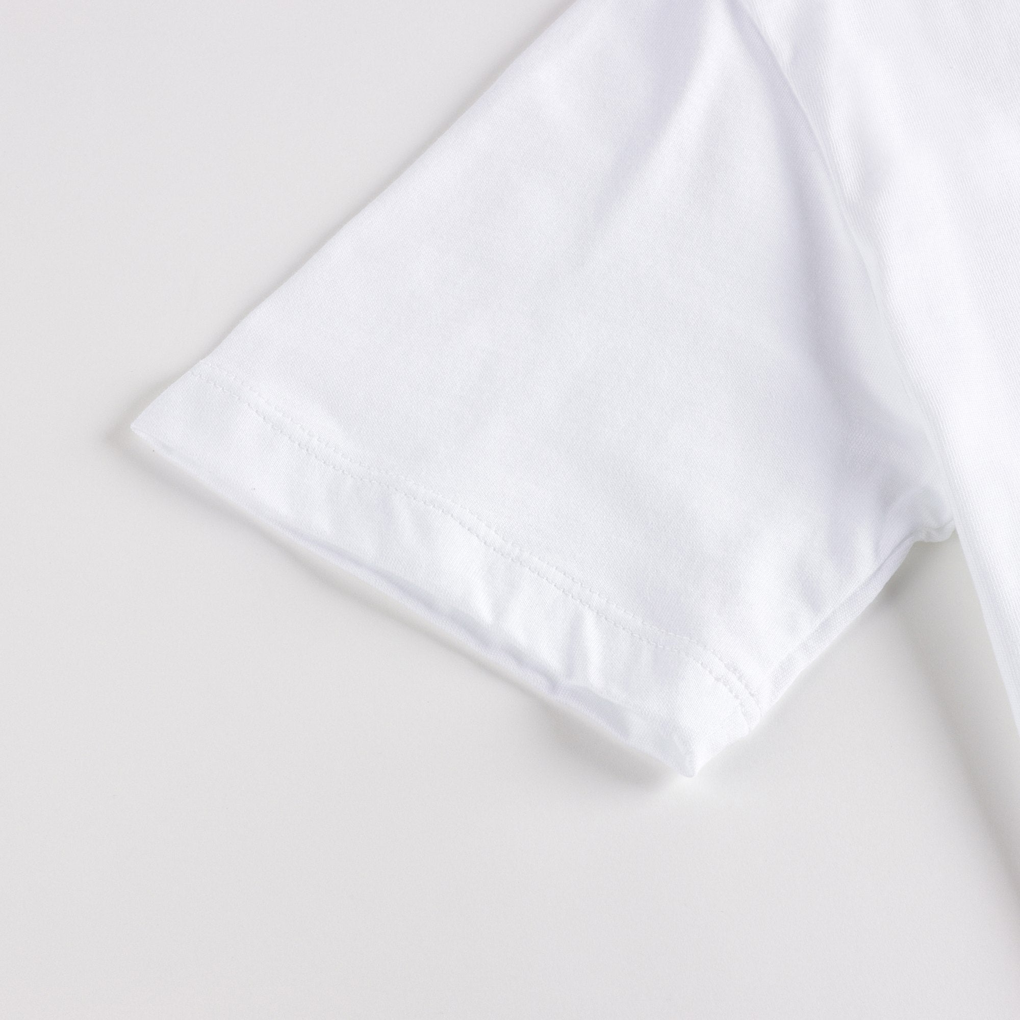 Girls White Cotton T-Shirt