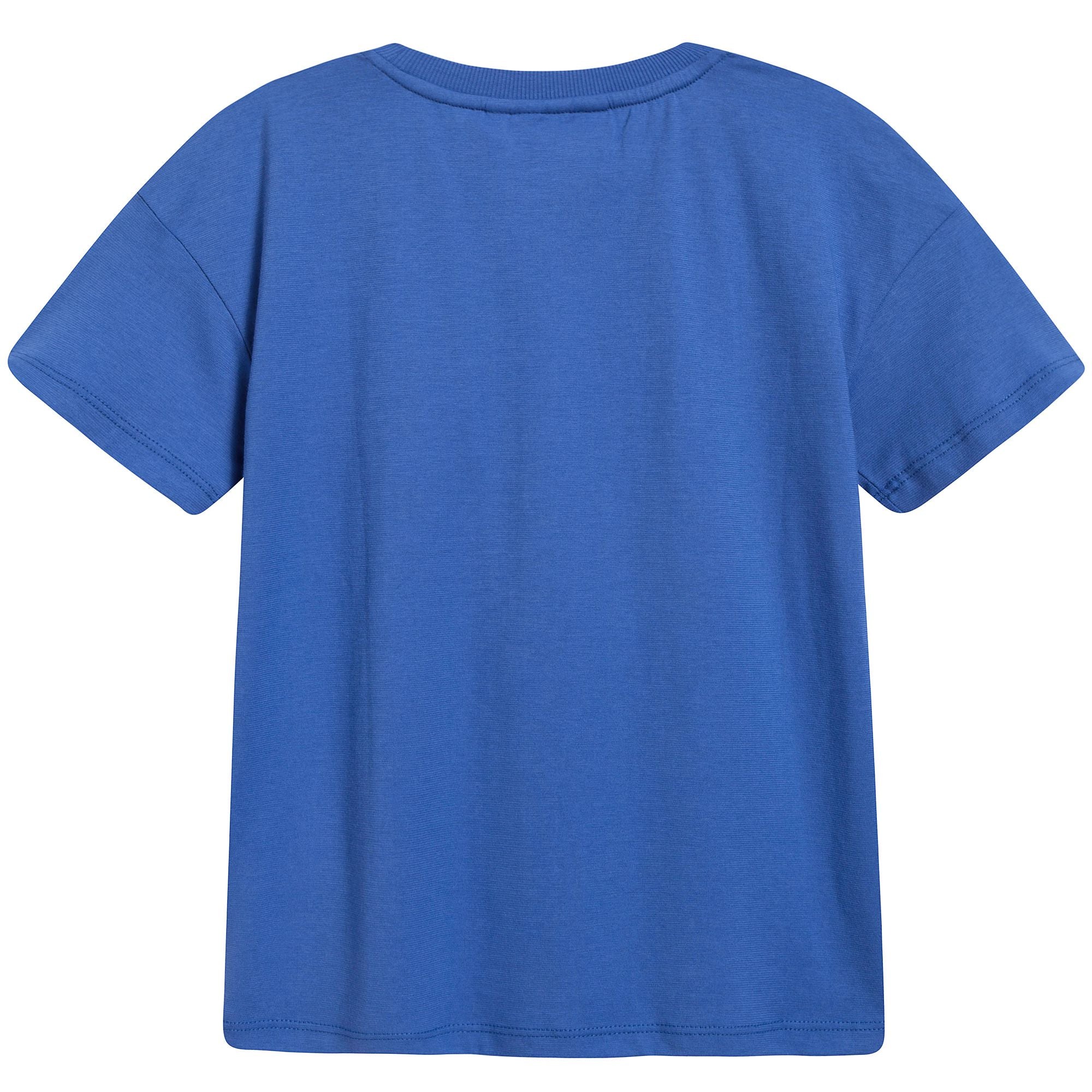 Girls Blue Organic Cotton T-shirt