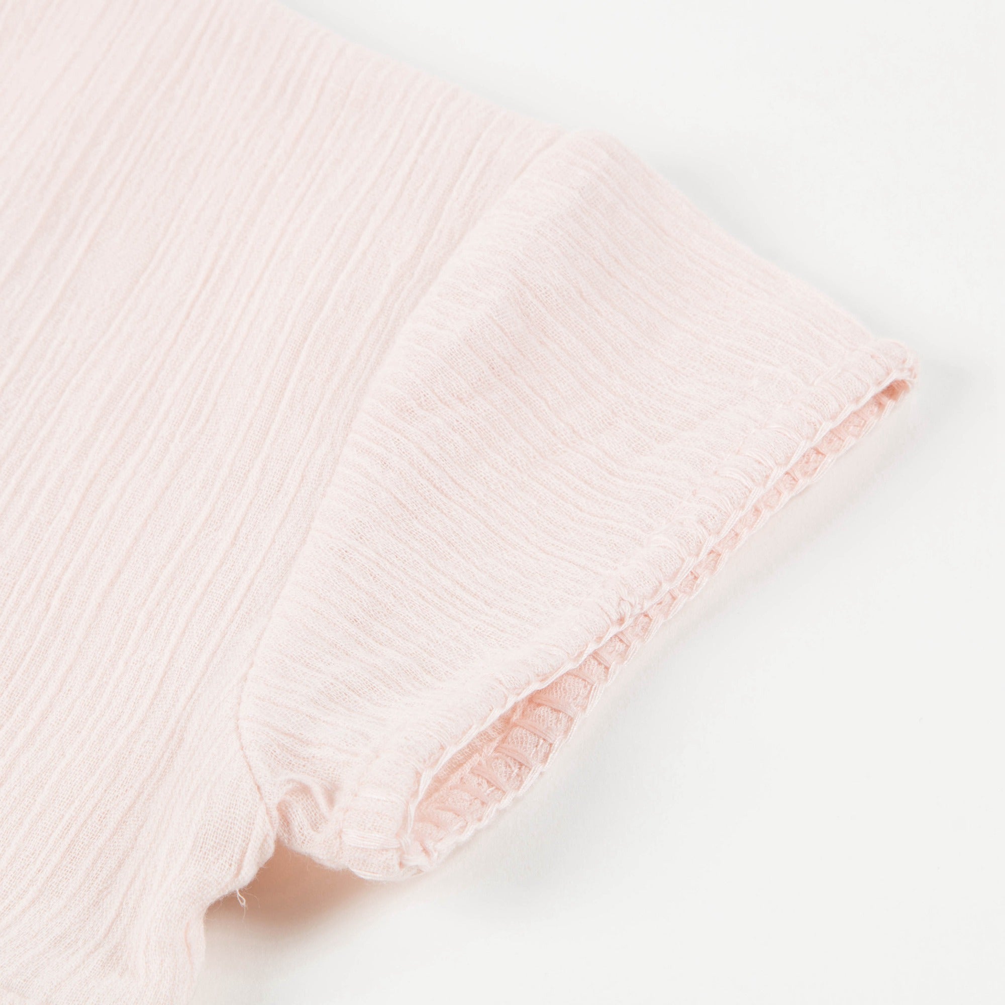 Girls Light Pink "Cotton Crepe" Dress