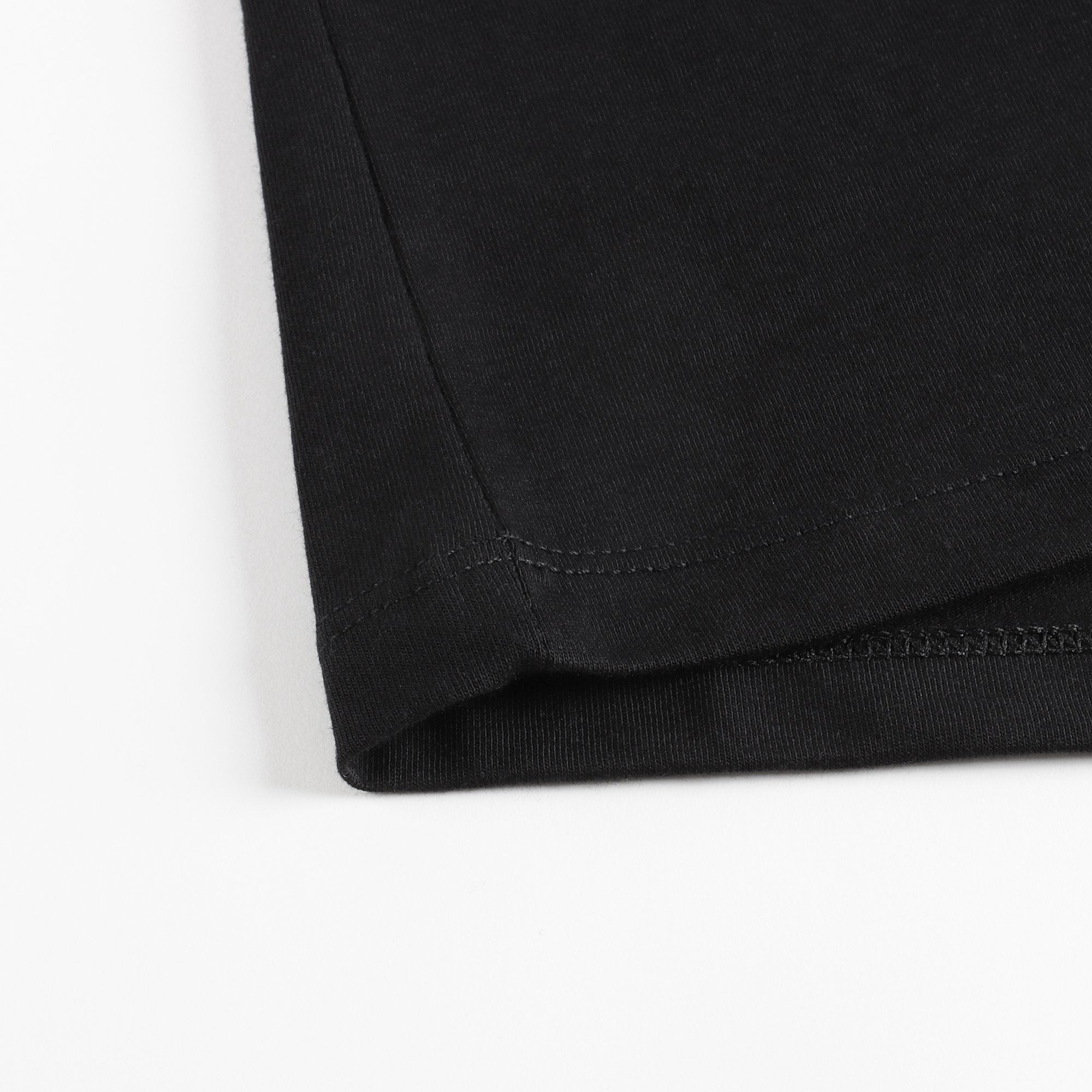 Girls Black Logo Cotton T-Shirt