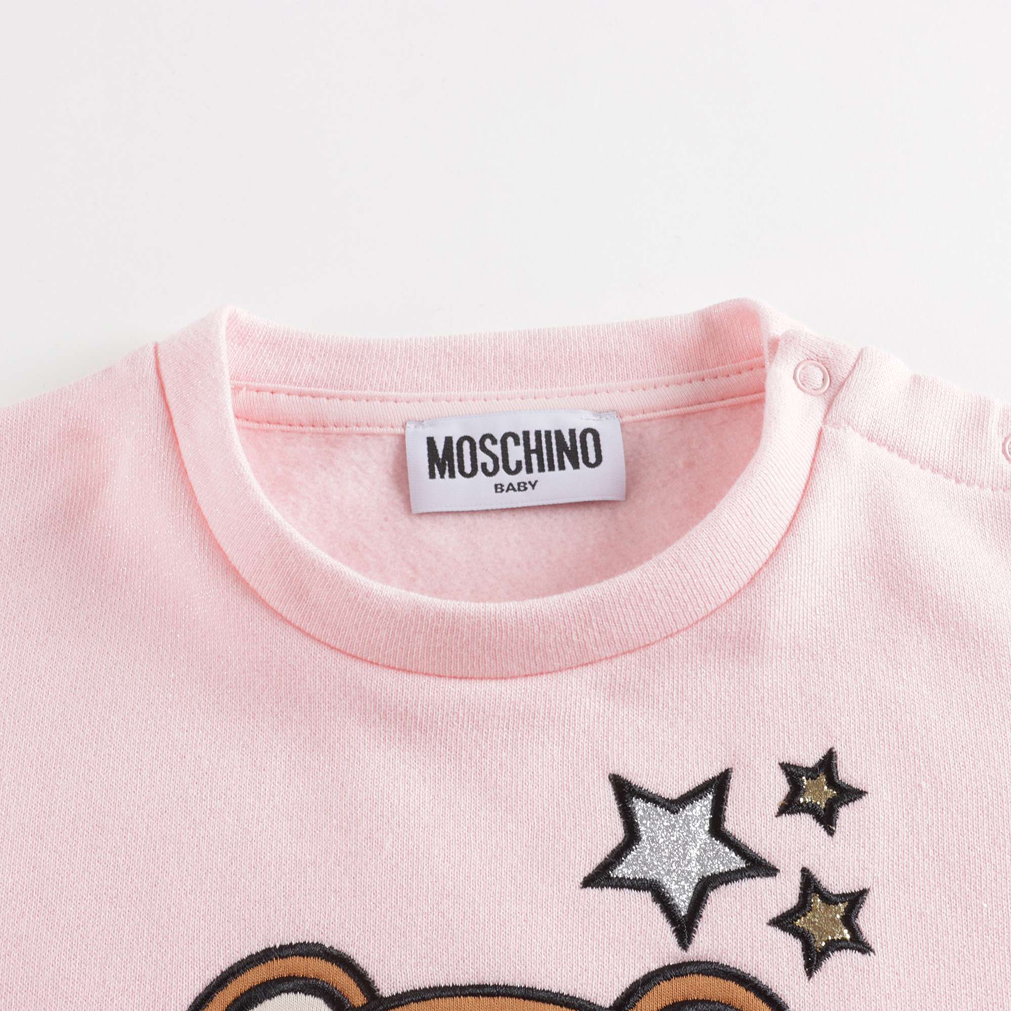 Baby Girls Pink Logo Cotton Sweatshirt