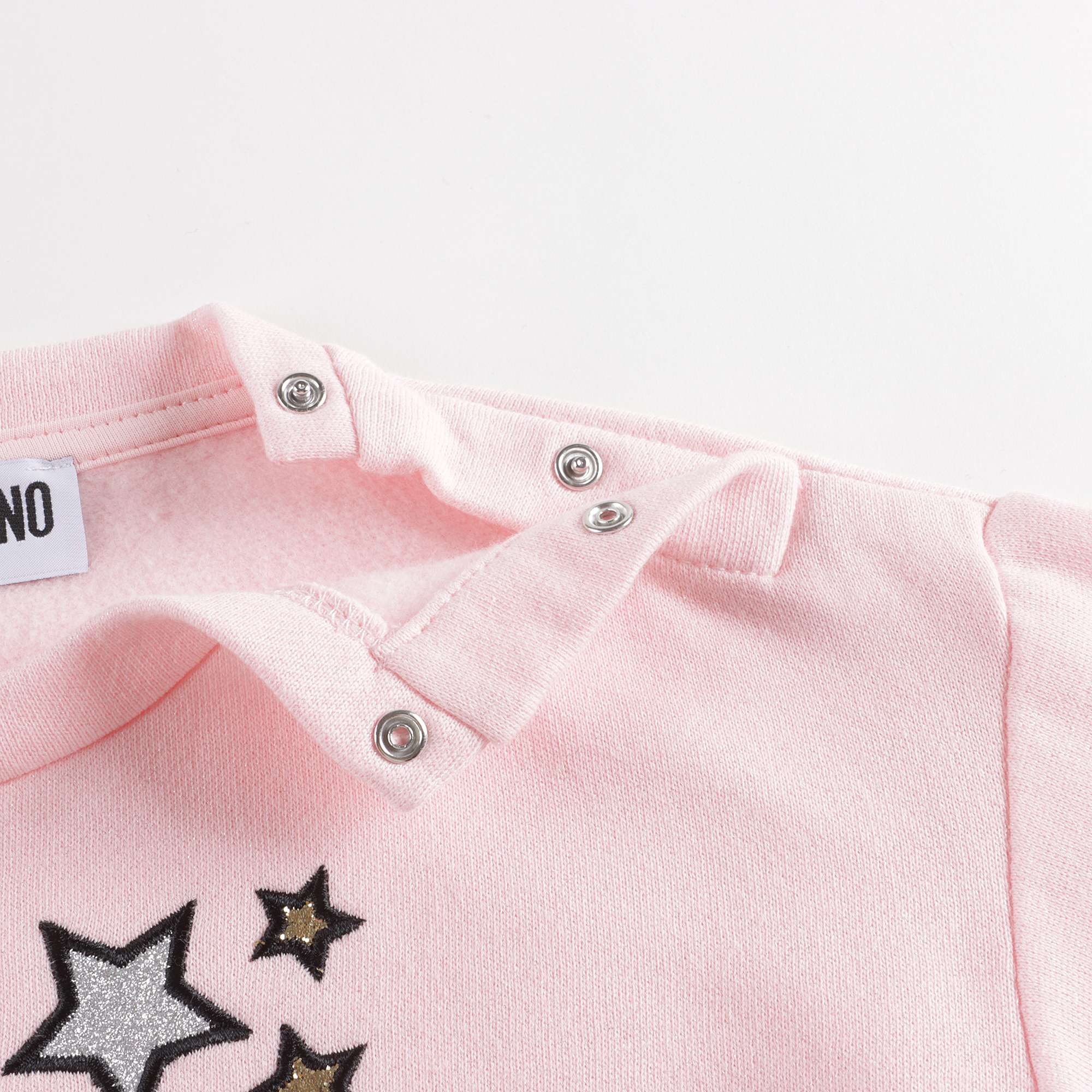 Baby Girls Pink Logo Cotton Sweatshirt