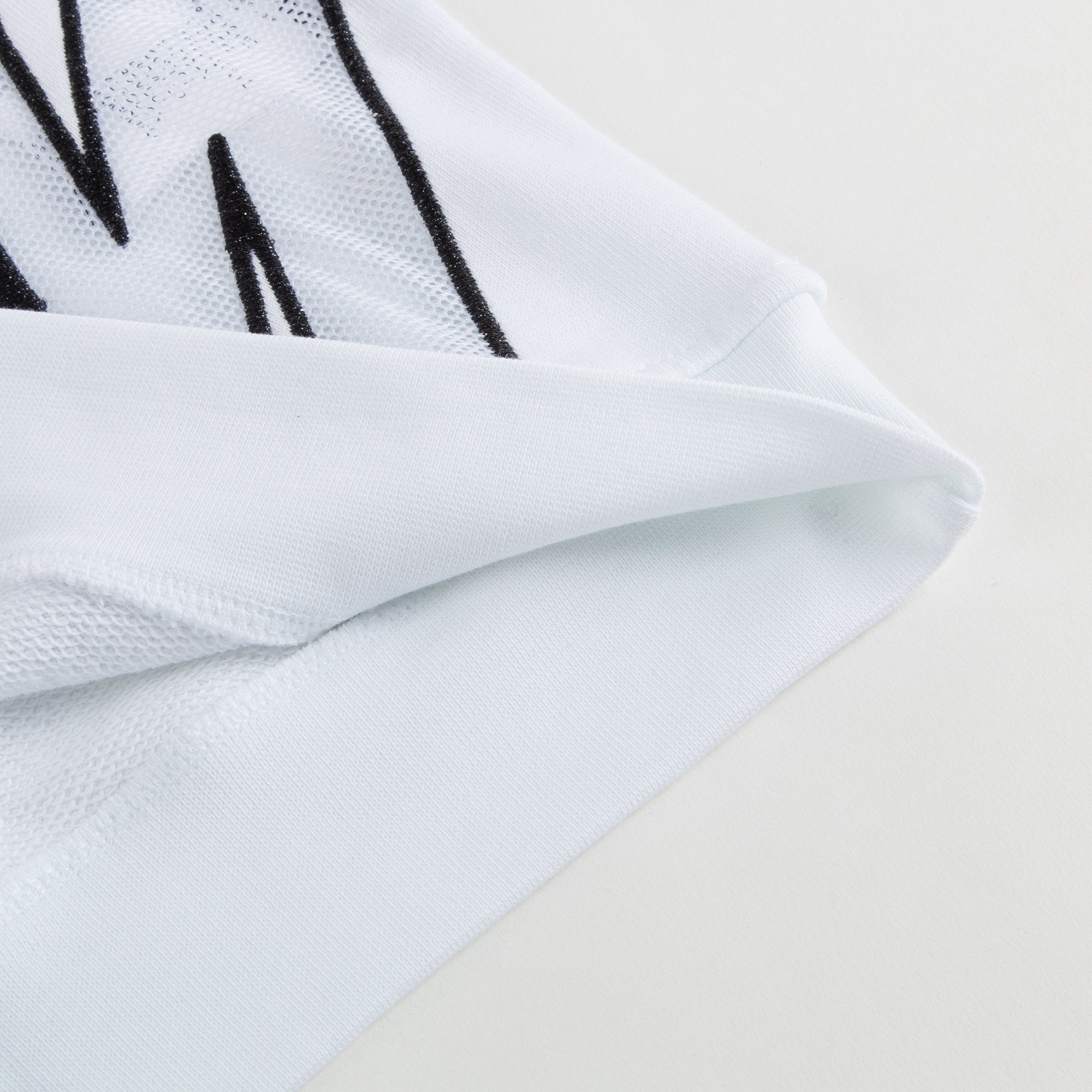 Girls White Logo Cotton Sweatshirt