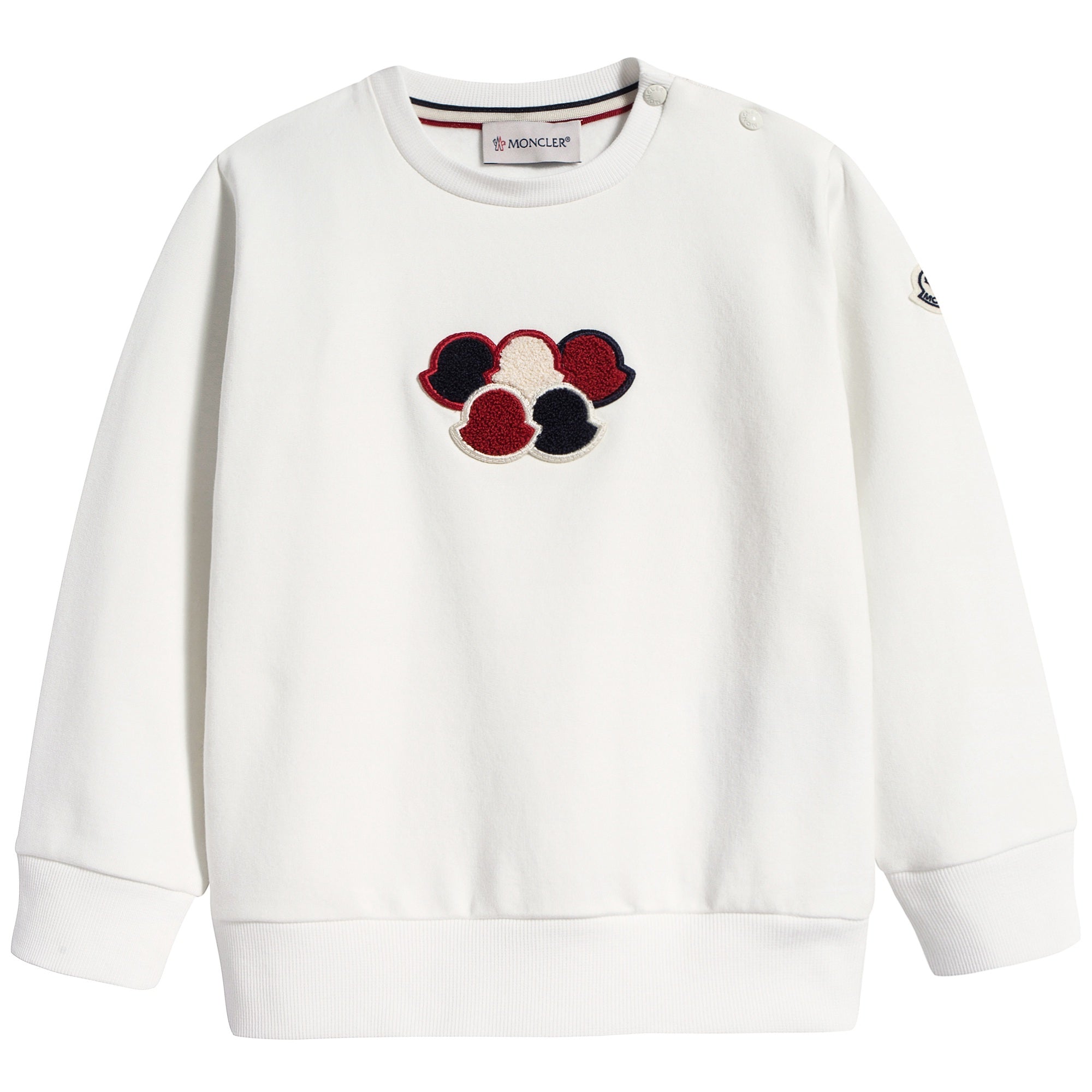 Baby Boys White "MAGLIA" Cotton Sweatshirt