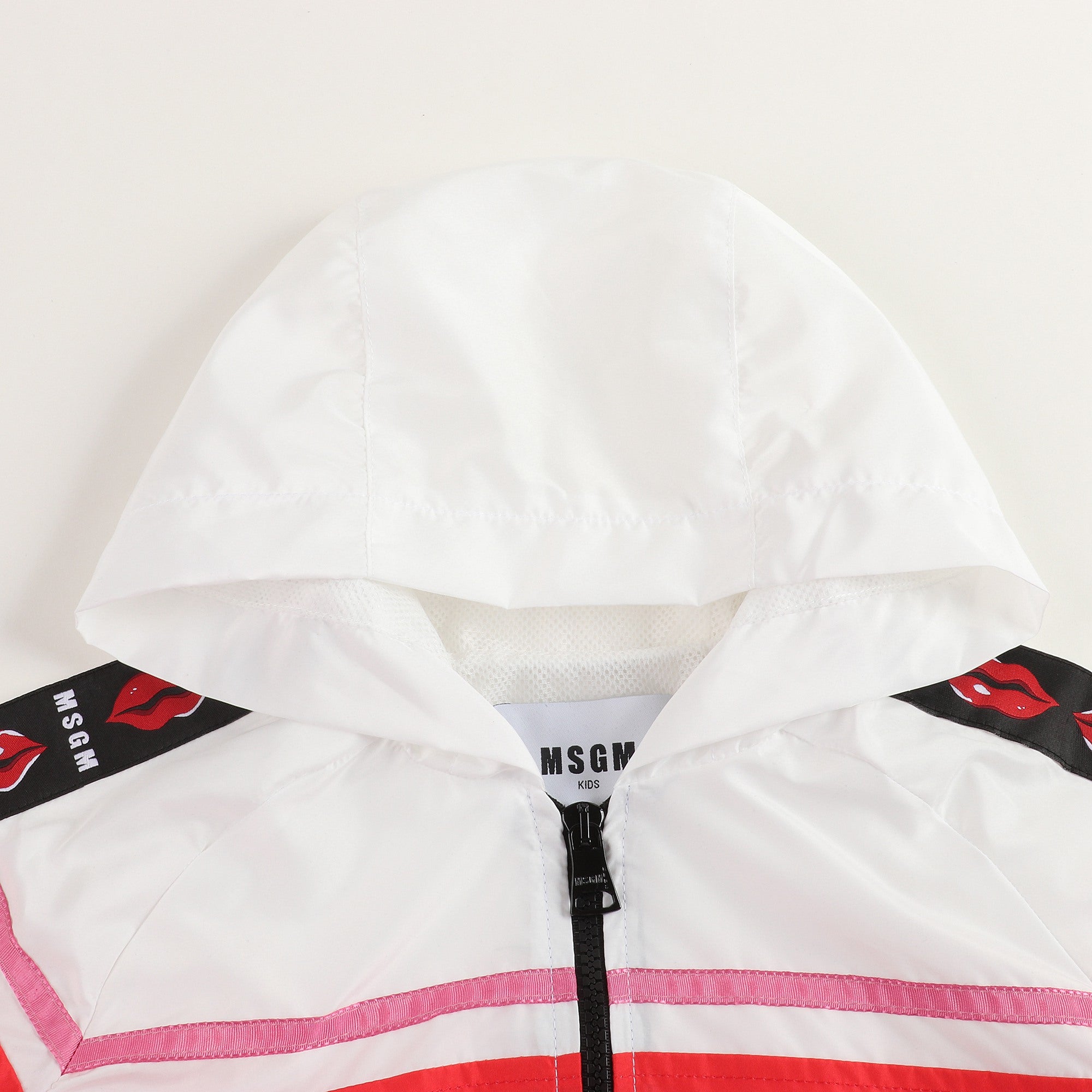 Girls White & Peach Jacket
