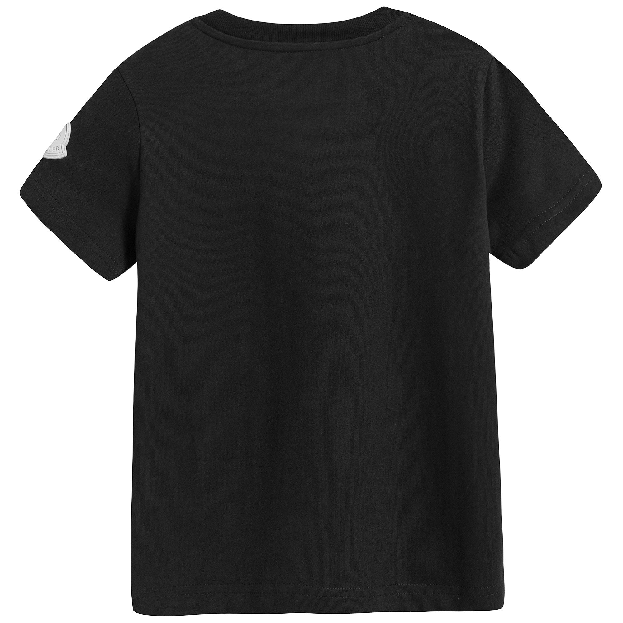 Boys Black "MAGLIA" Cotton T-shirt