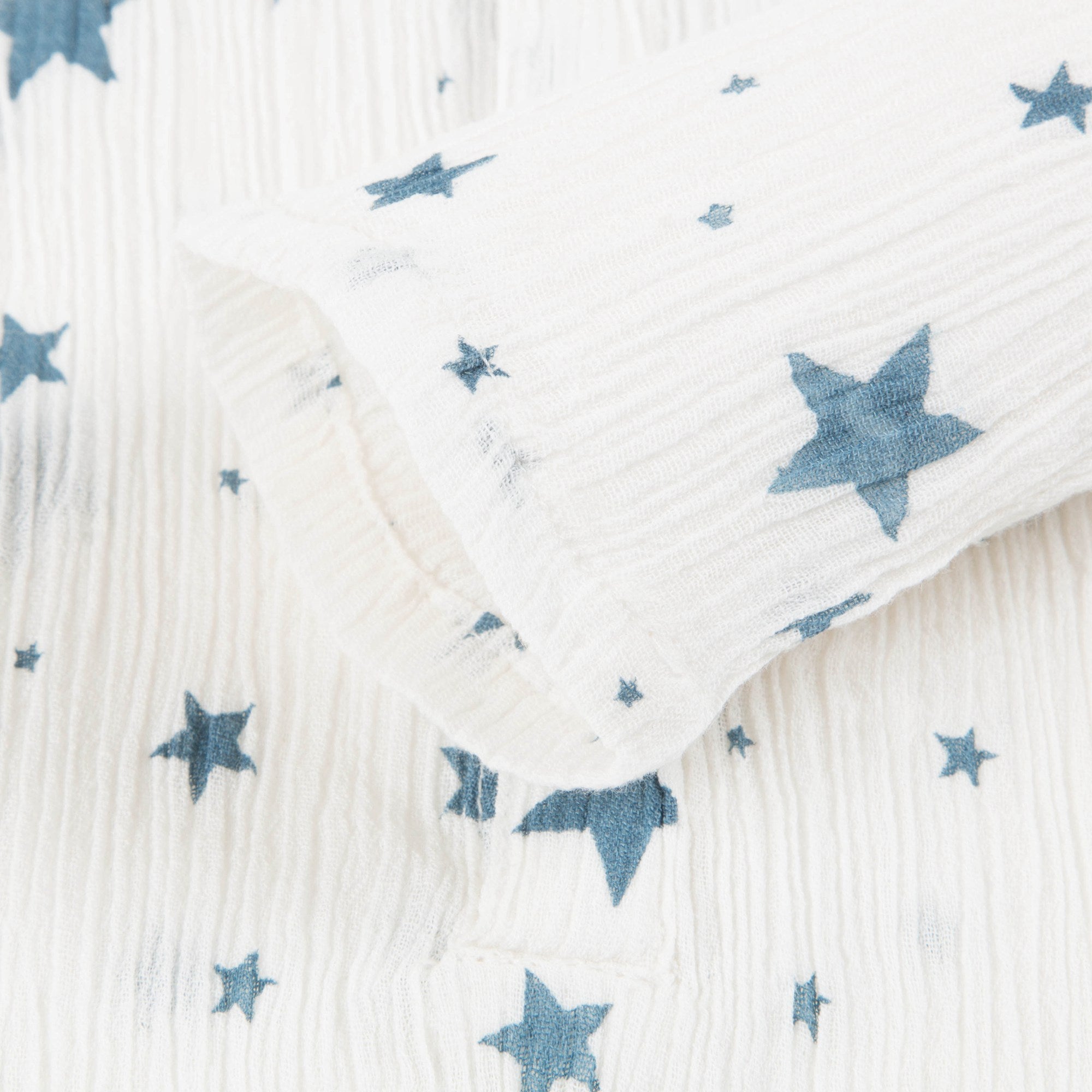 Girls White "Cotton  Crepe  Stars" T-shirt