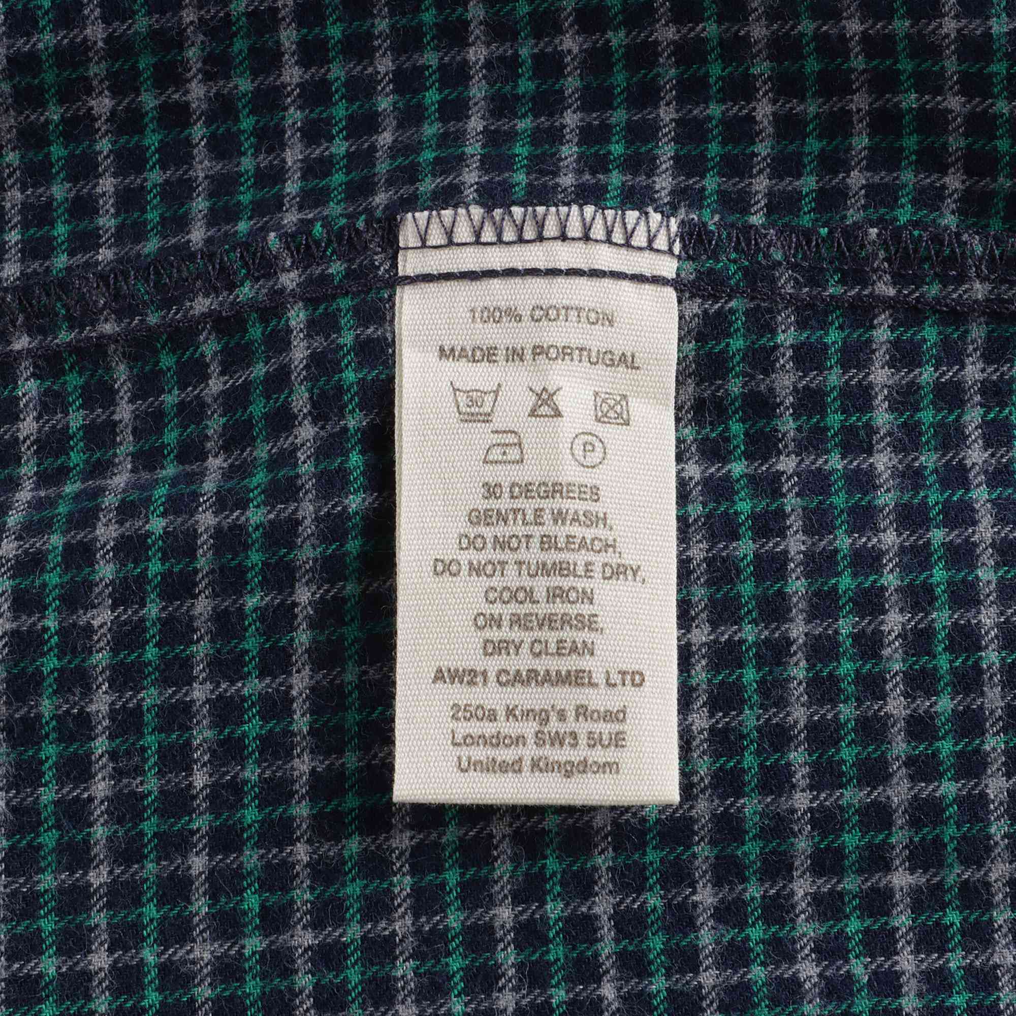 Boys & Girls Blue Check Cotton Shirt