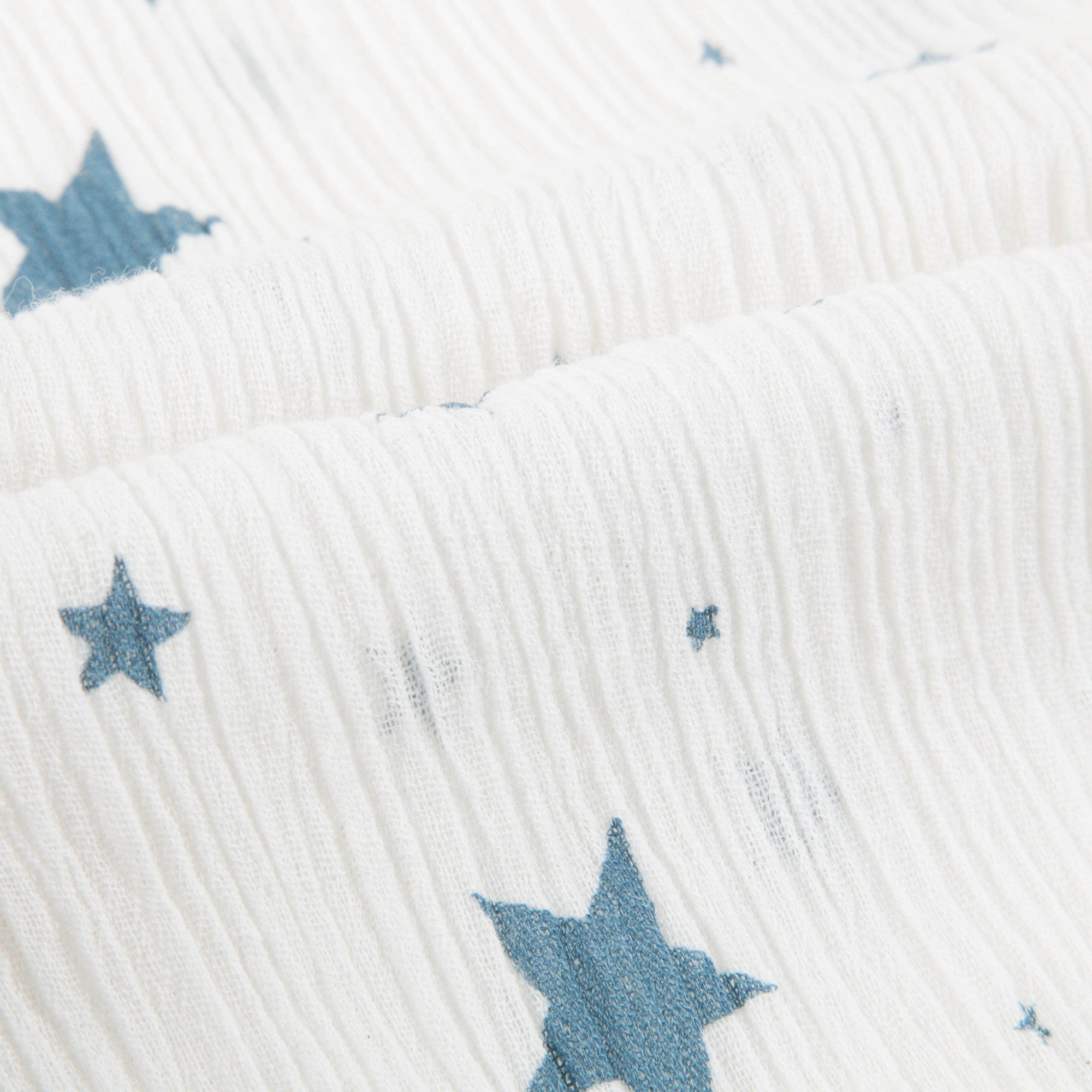 Girls White "Cotton  Crepe  Stars" T-shirt