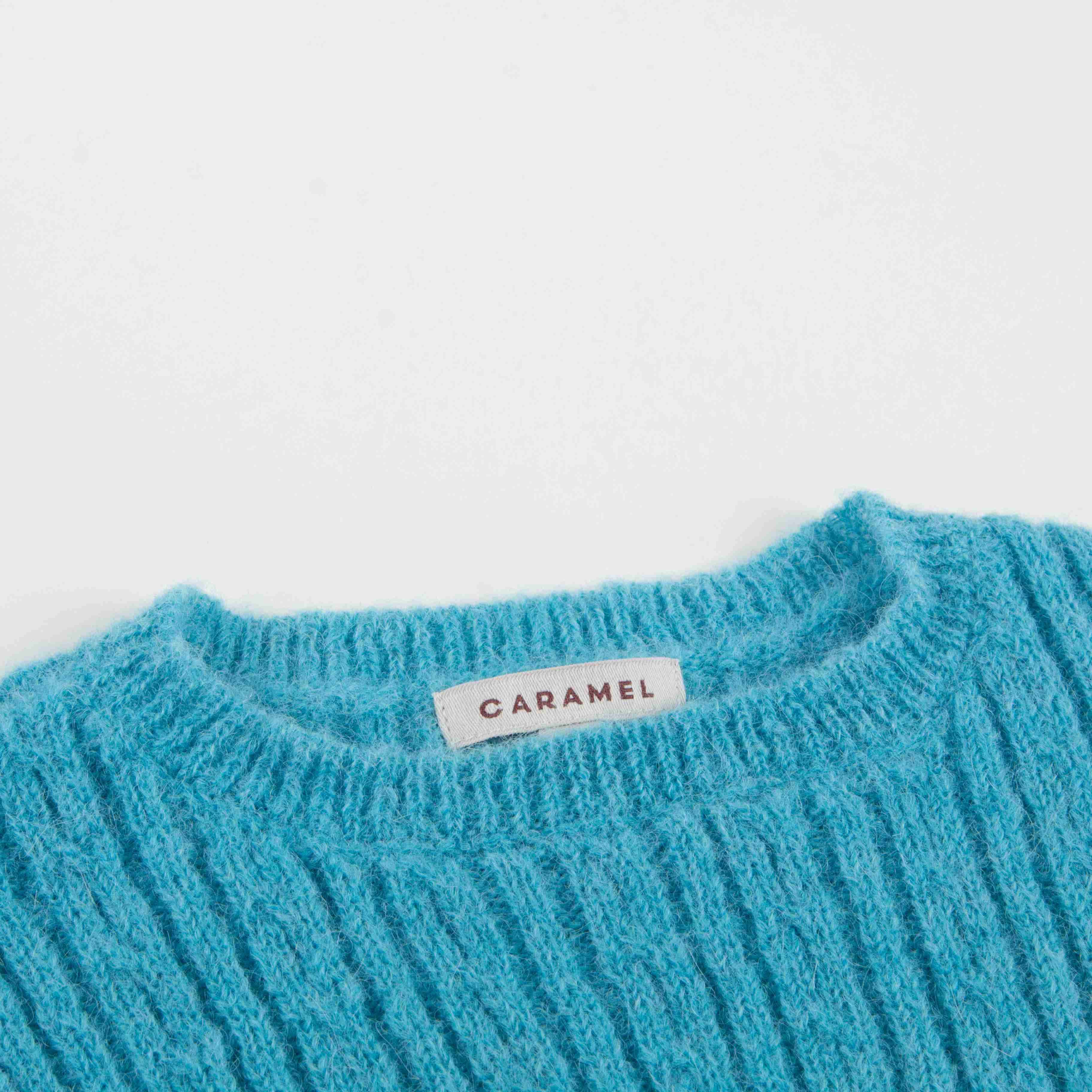 Girls Blue Knitted Sweater