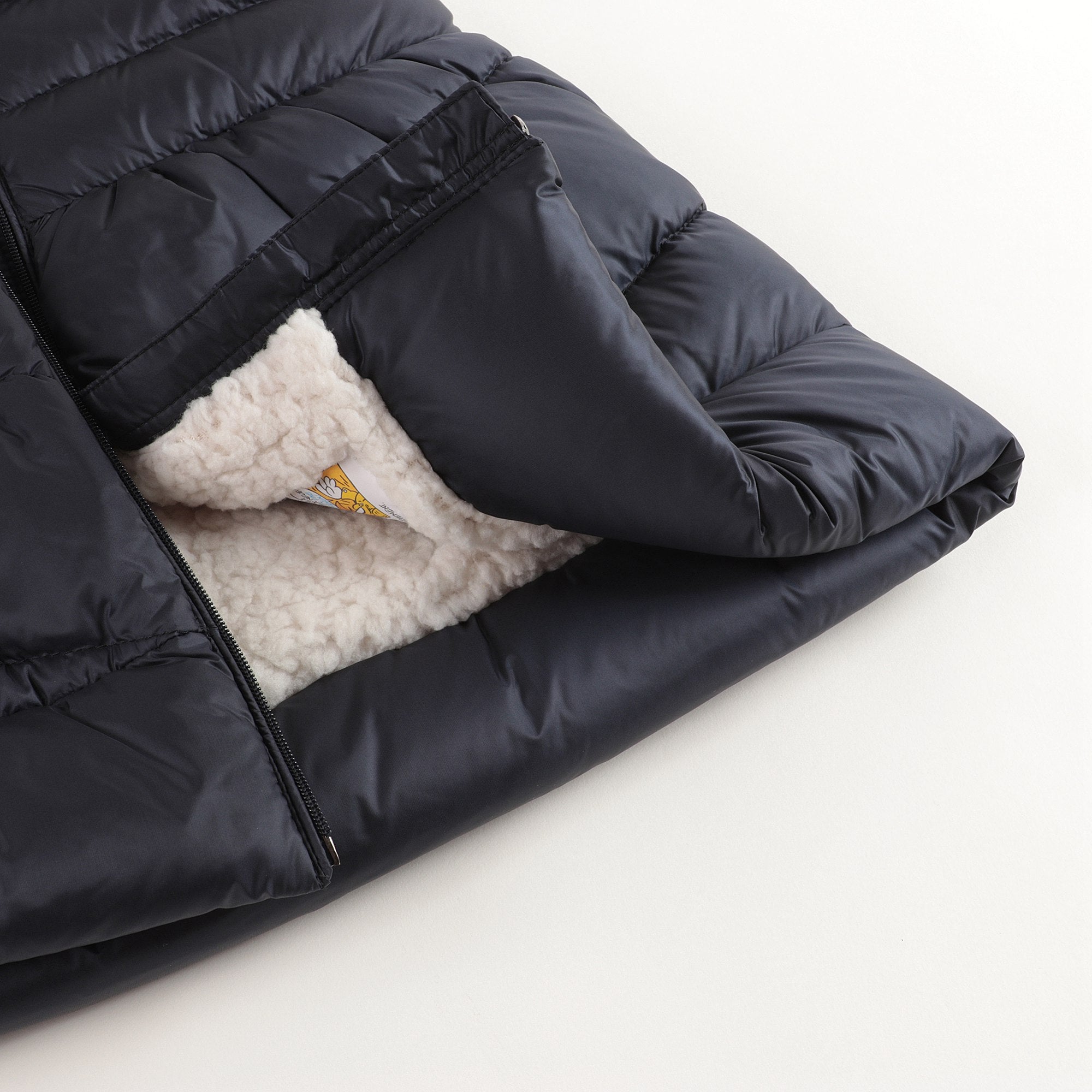 Baby Girls Navy "LAMA" Padded Down Gilet