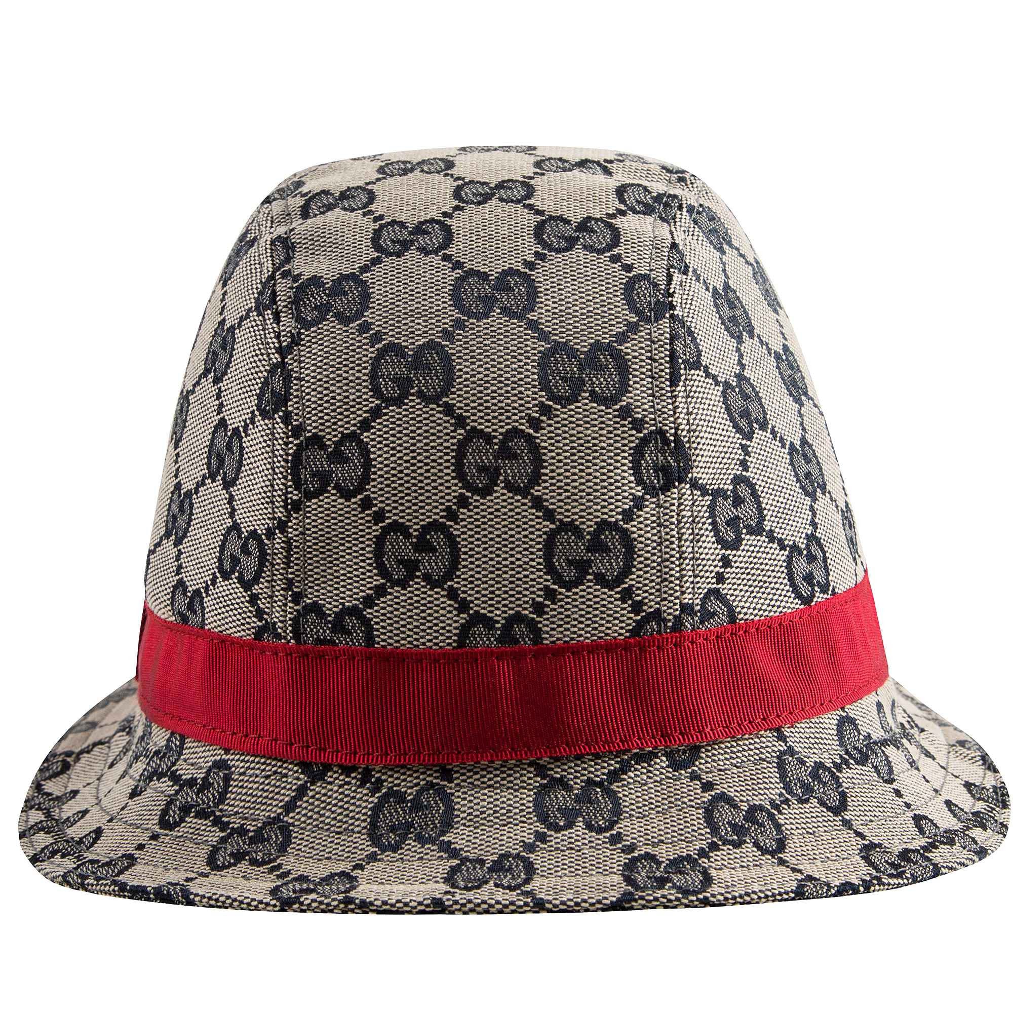Girls Light Brown Sun Hat With Red Trims