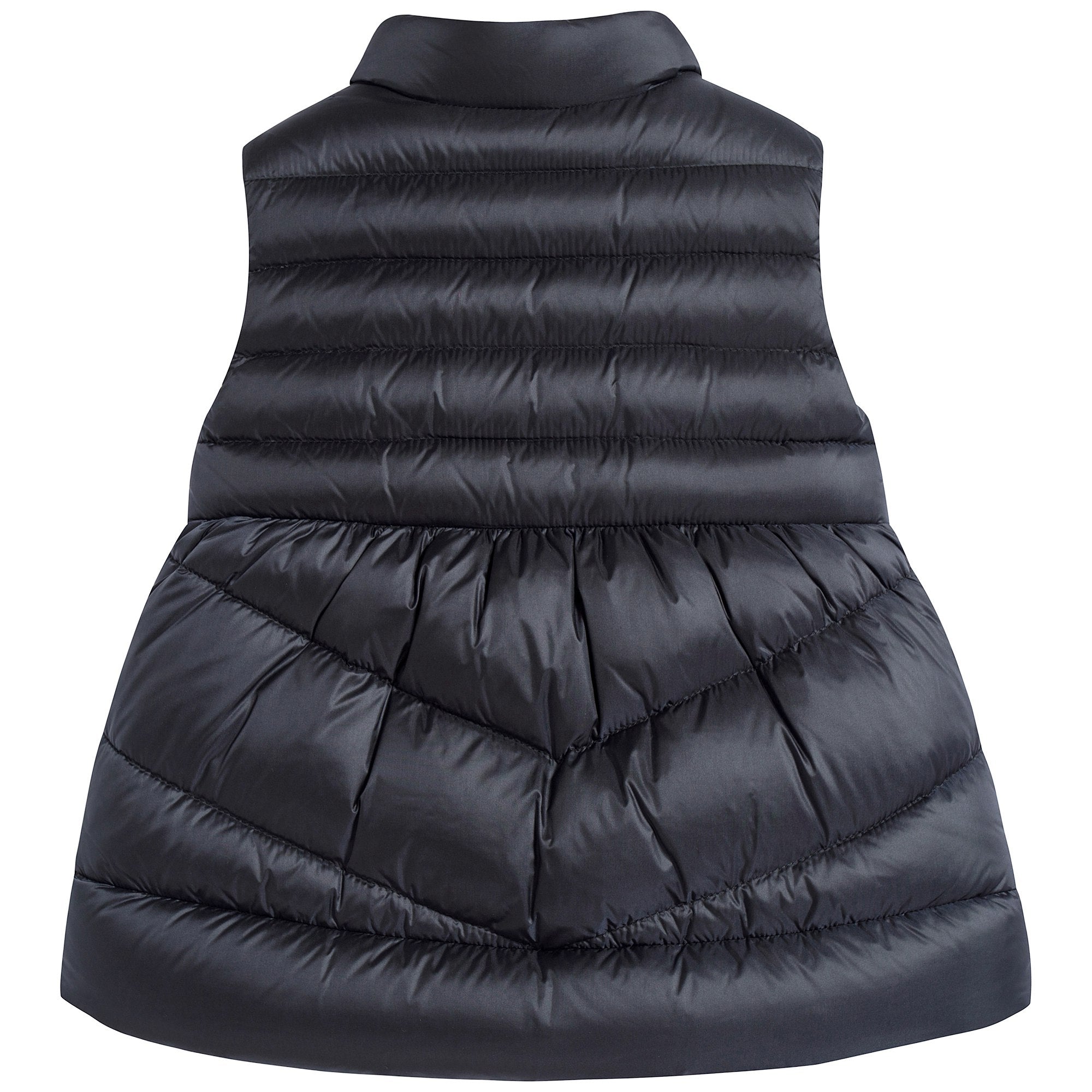 Baby Girls Navy "LAMA" Padded Down Gilet