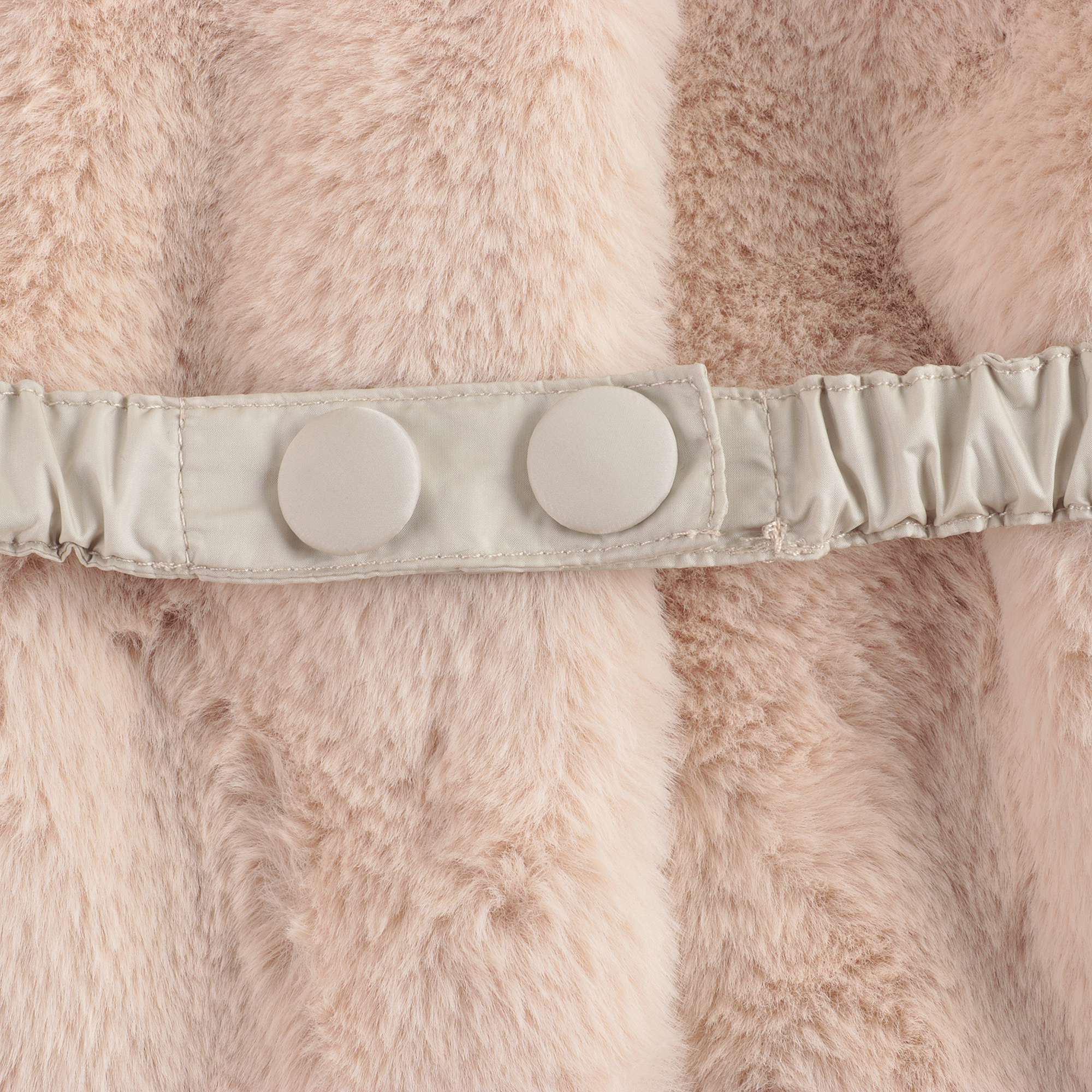 Girls Beige Belt Gilet