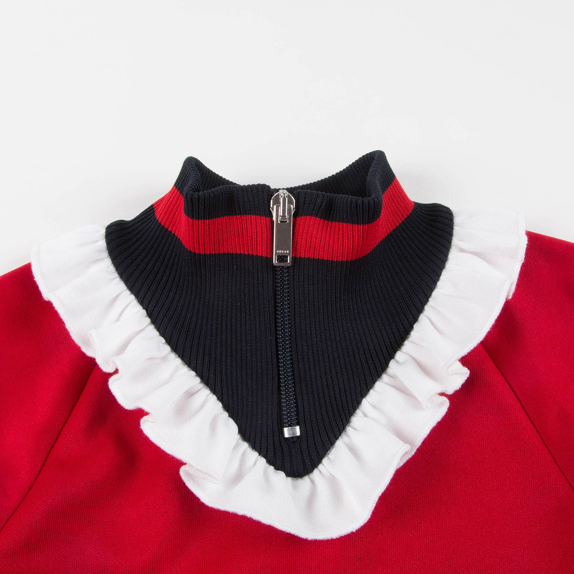 Girls Live Red & White Cotton Dress