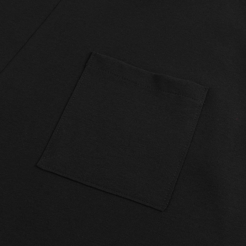 Girls Black V-neck Dress