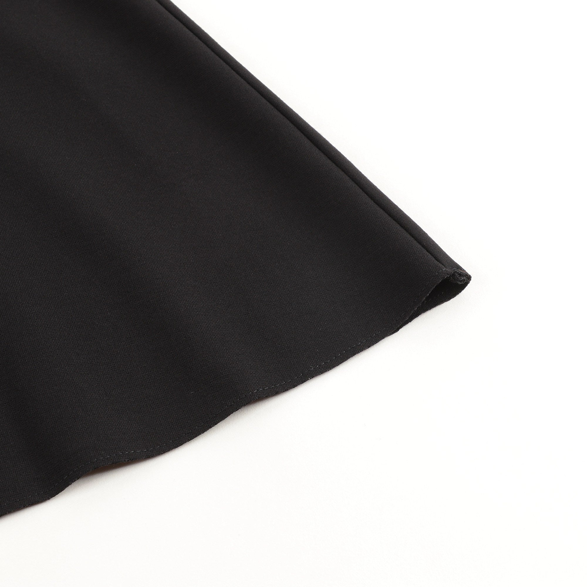 Girls Black V-neck Dress