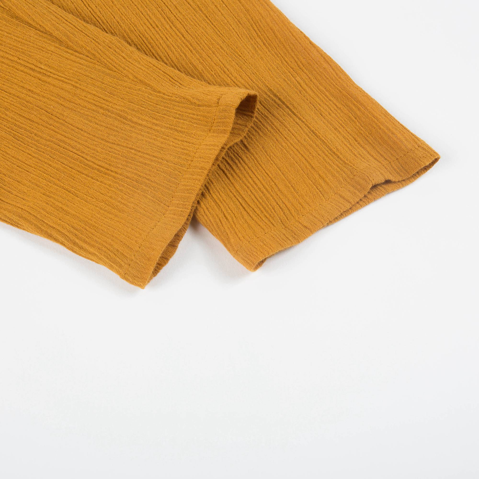 Girls Cognac "Cotton Crepe" Trousers