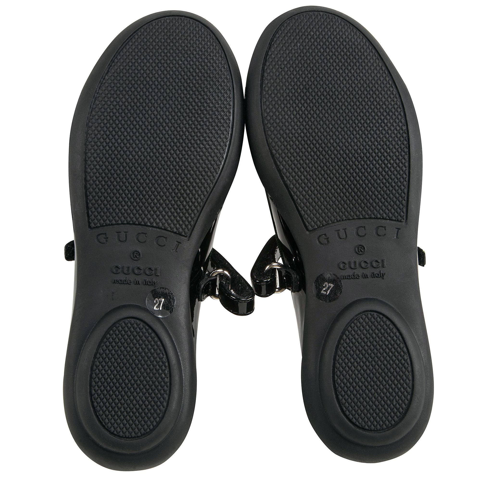 Girls Bright Black Shoes