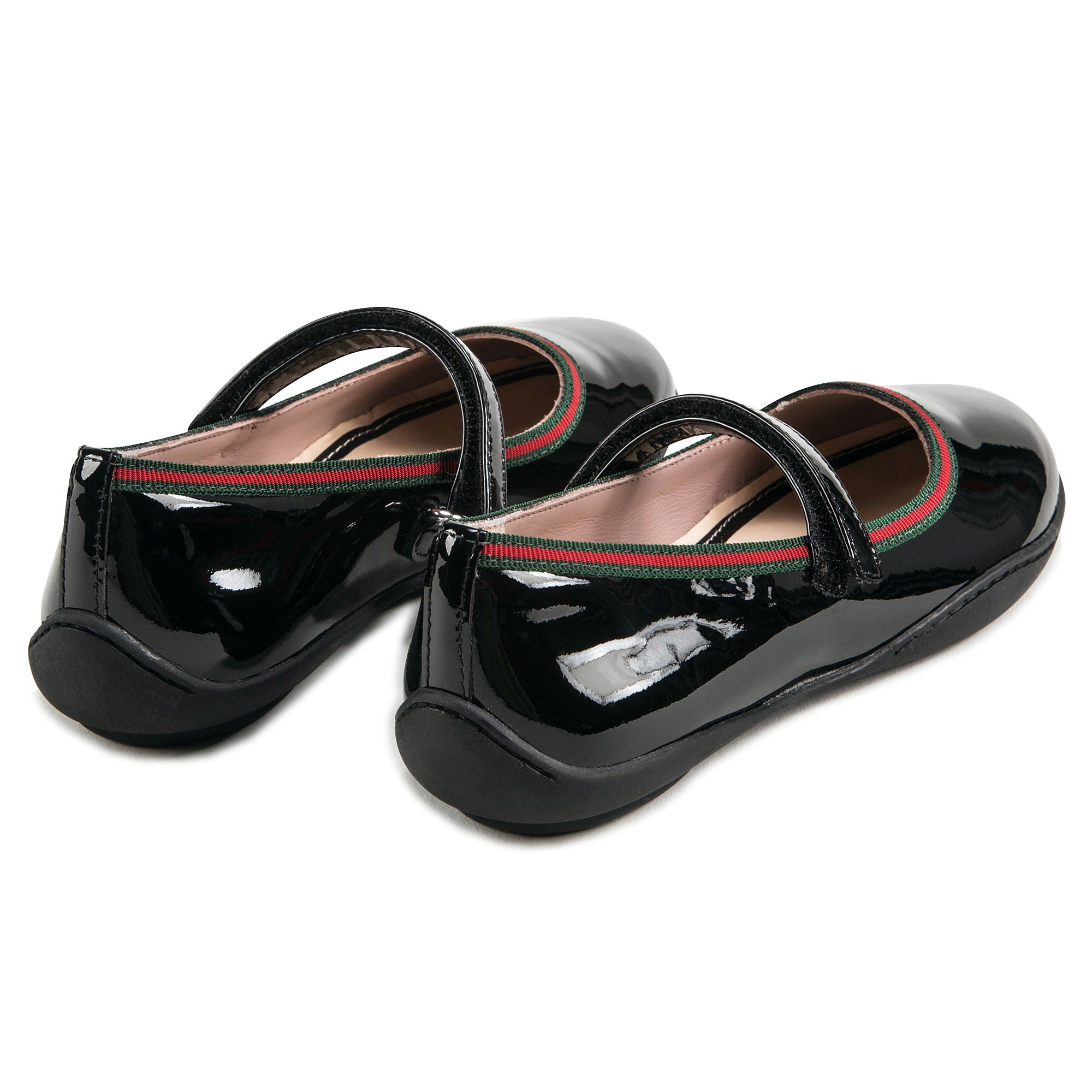 Girls Bright Black Shoes