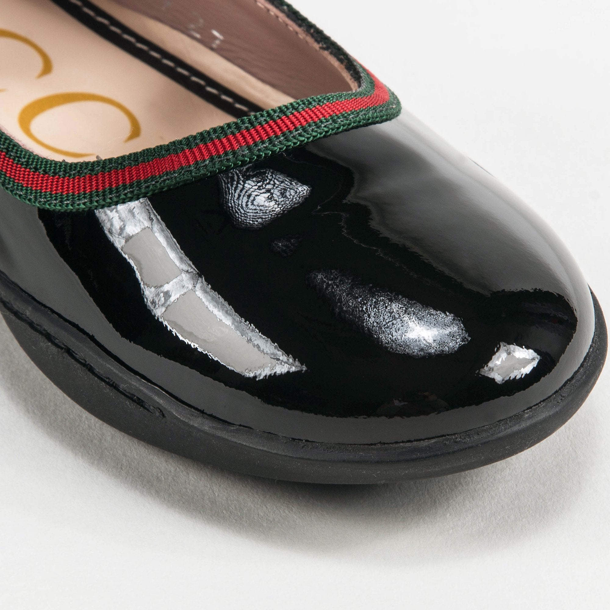 Girls Bright Black Shoes
