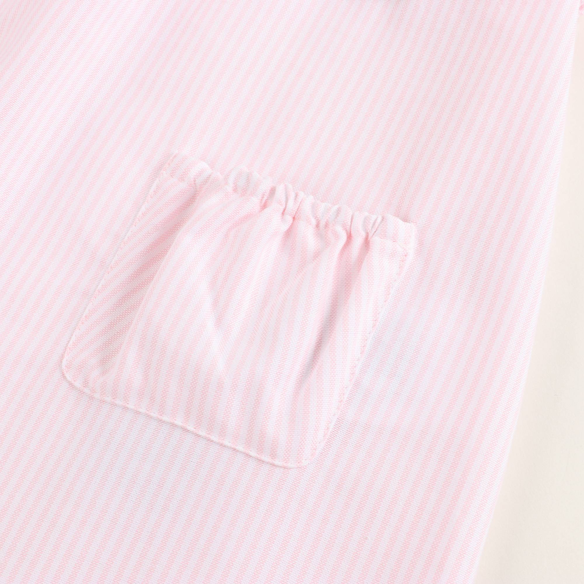 Baby Girls White & Light Pink Striped Dress