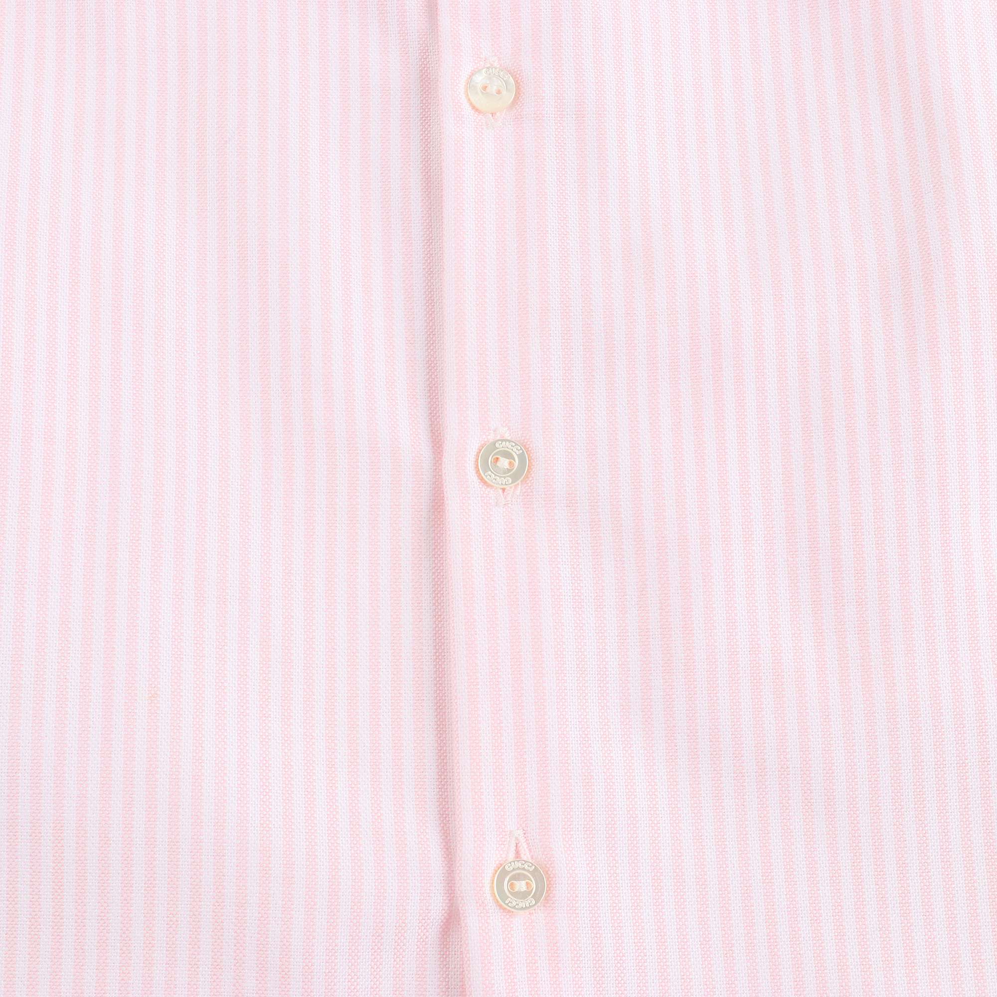 Baby Girls White & Light Pink Striped Dress
