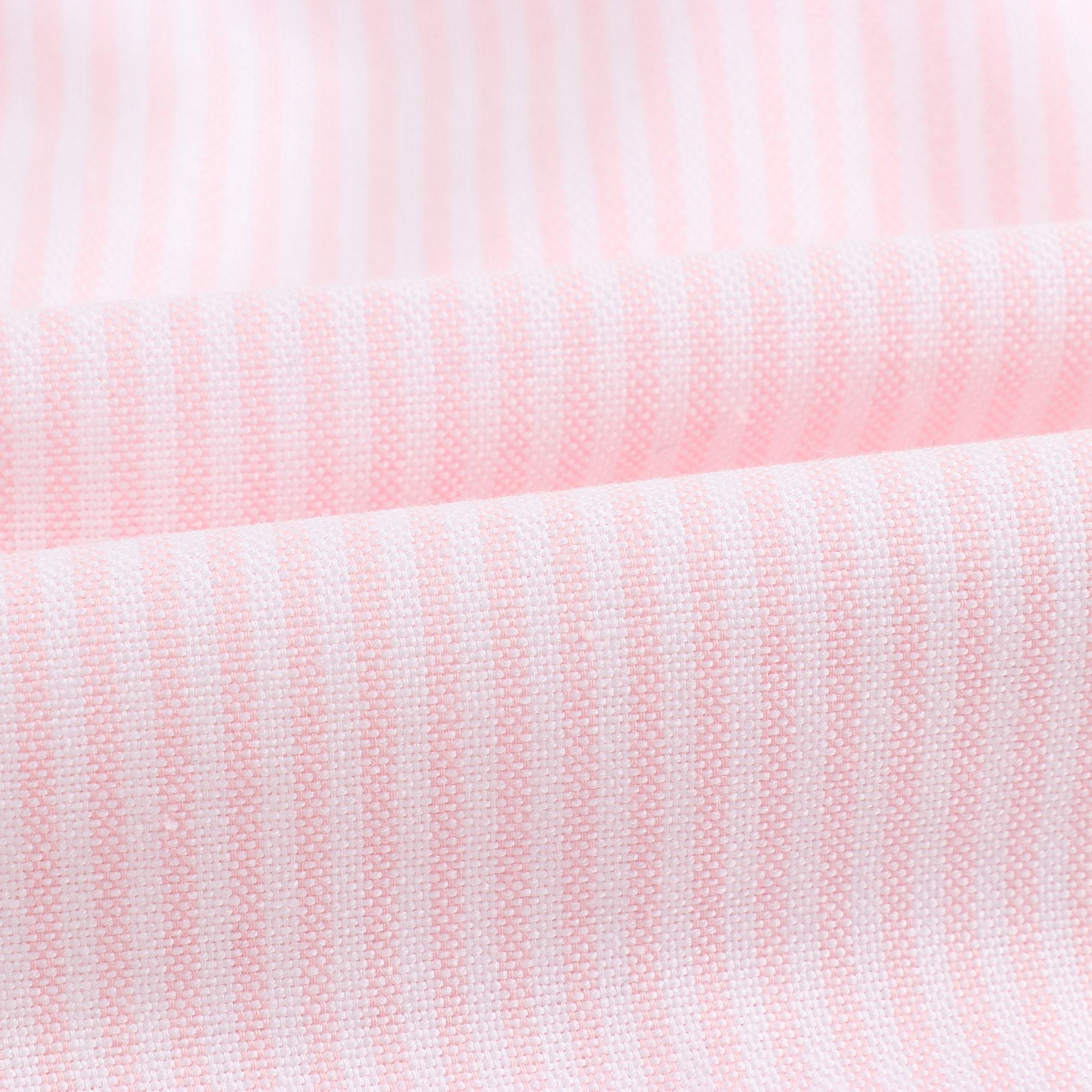 Baby Girls White & Light Pink Striped Dress