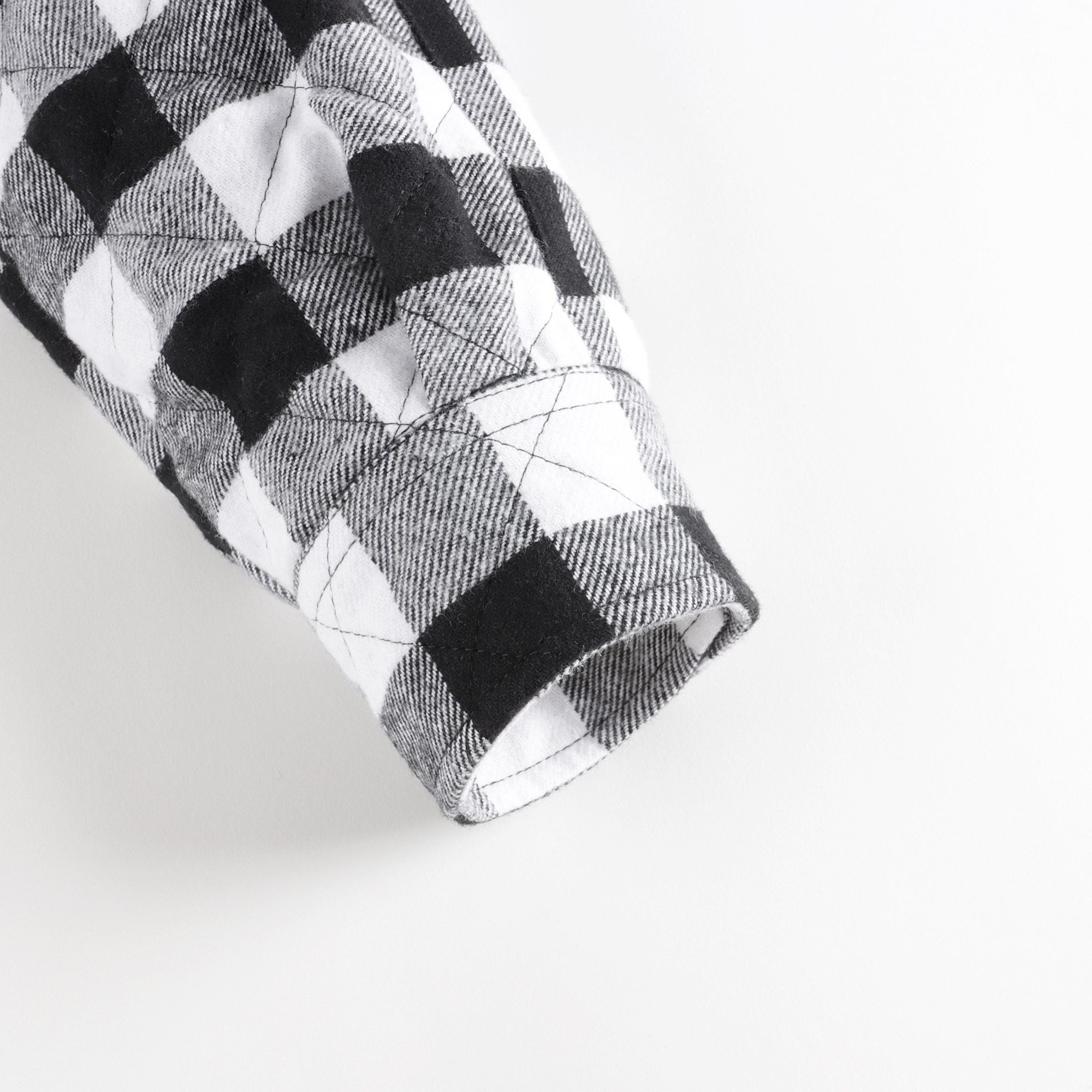 Girls Black Check Cotton Shirt